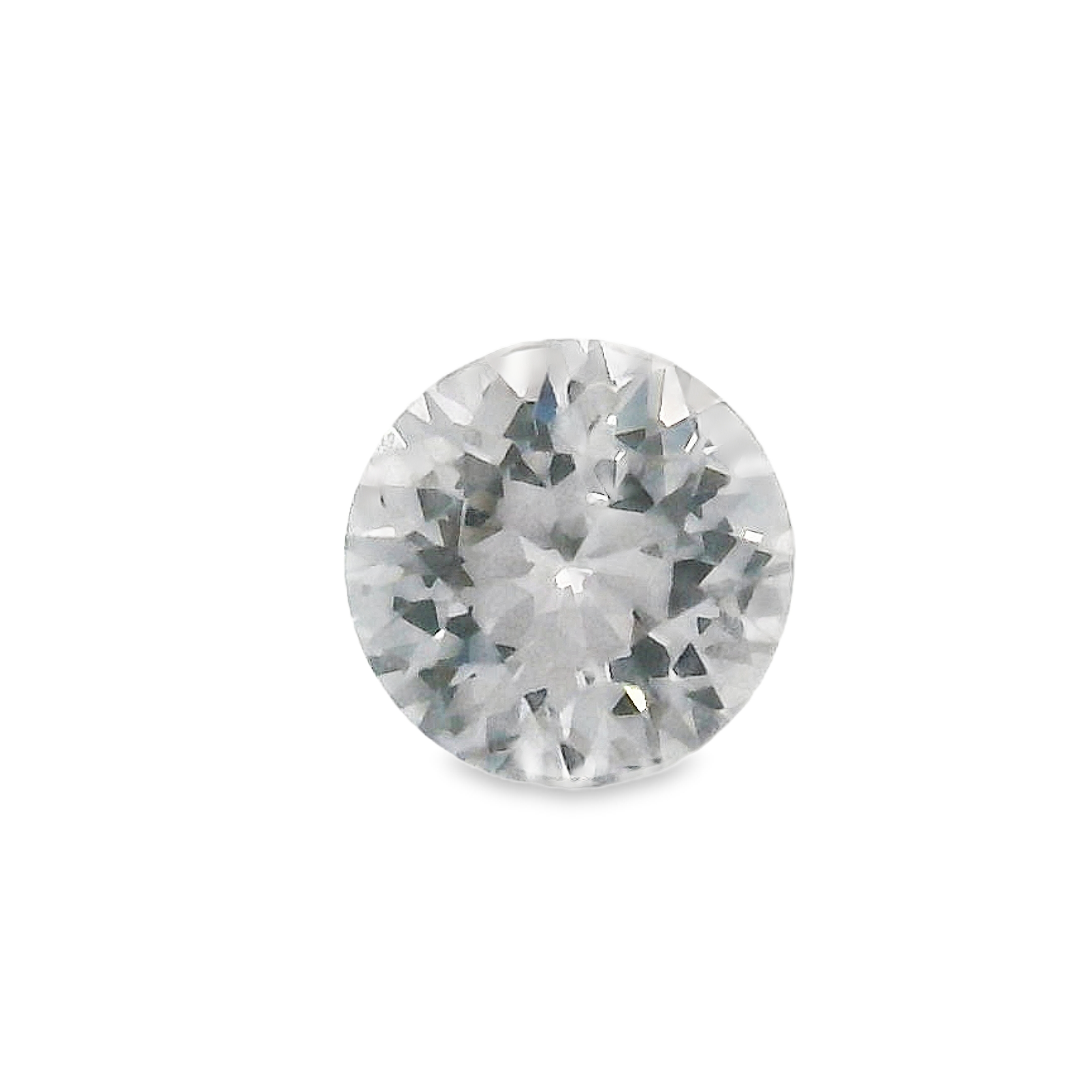 Round spinel on white background