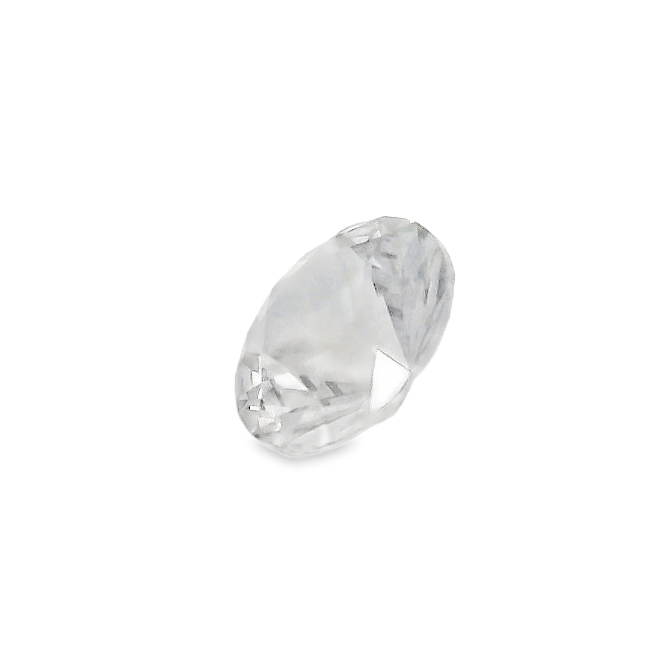 0.67ct Grey Round Brilliant cut Spinel.