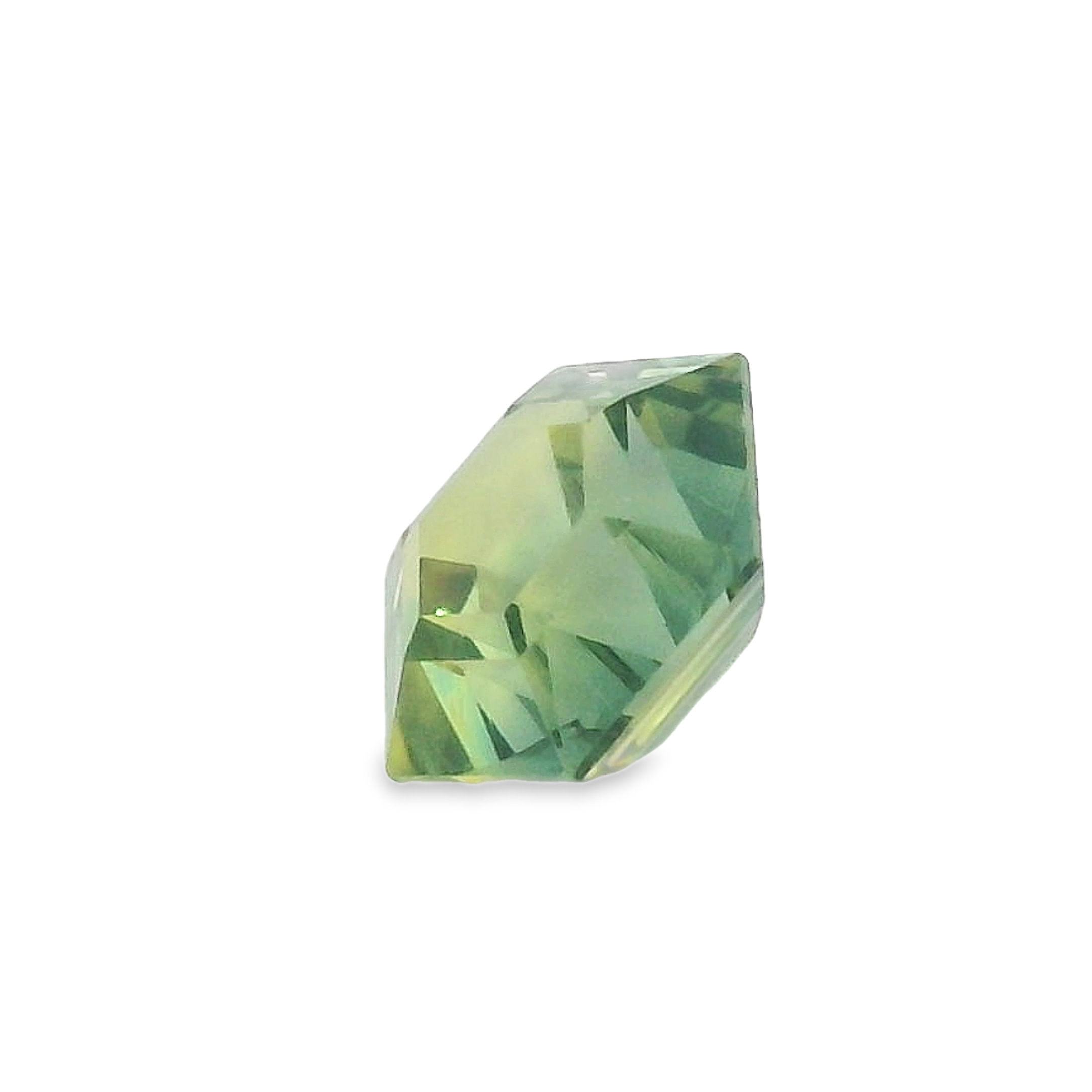 1.38ct Hexagonal cut Green Sapphire
