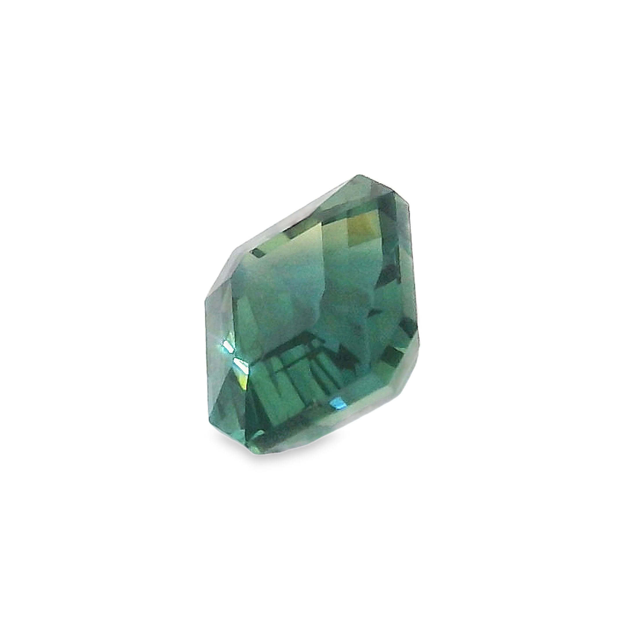 1.45ct Green Emerald Cut Sapphire