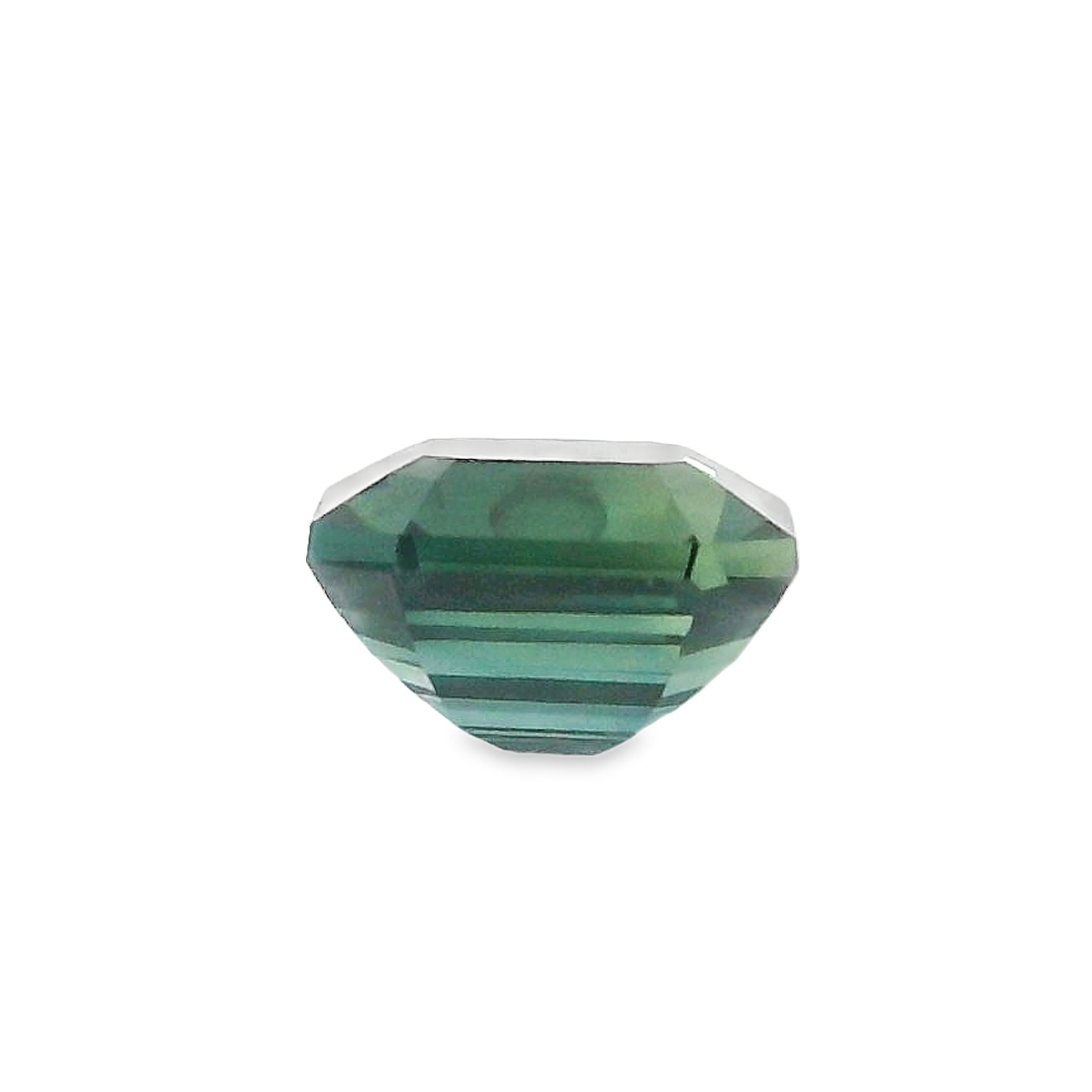 1.45ct Green Emerald Cut Sapphire