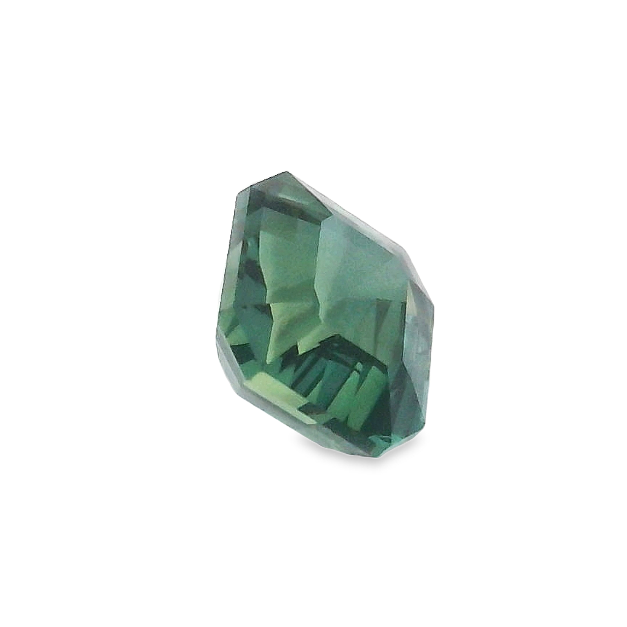 1.45ct Green Emerald Cut Sapphire