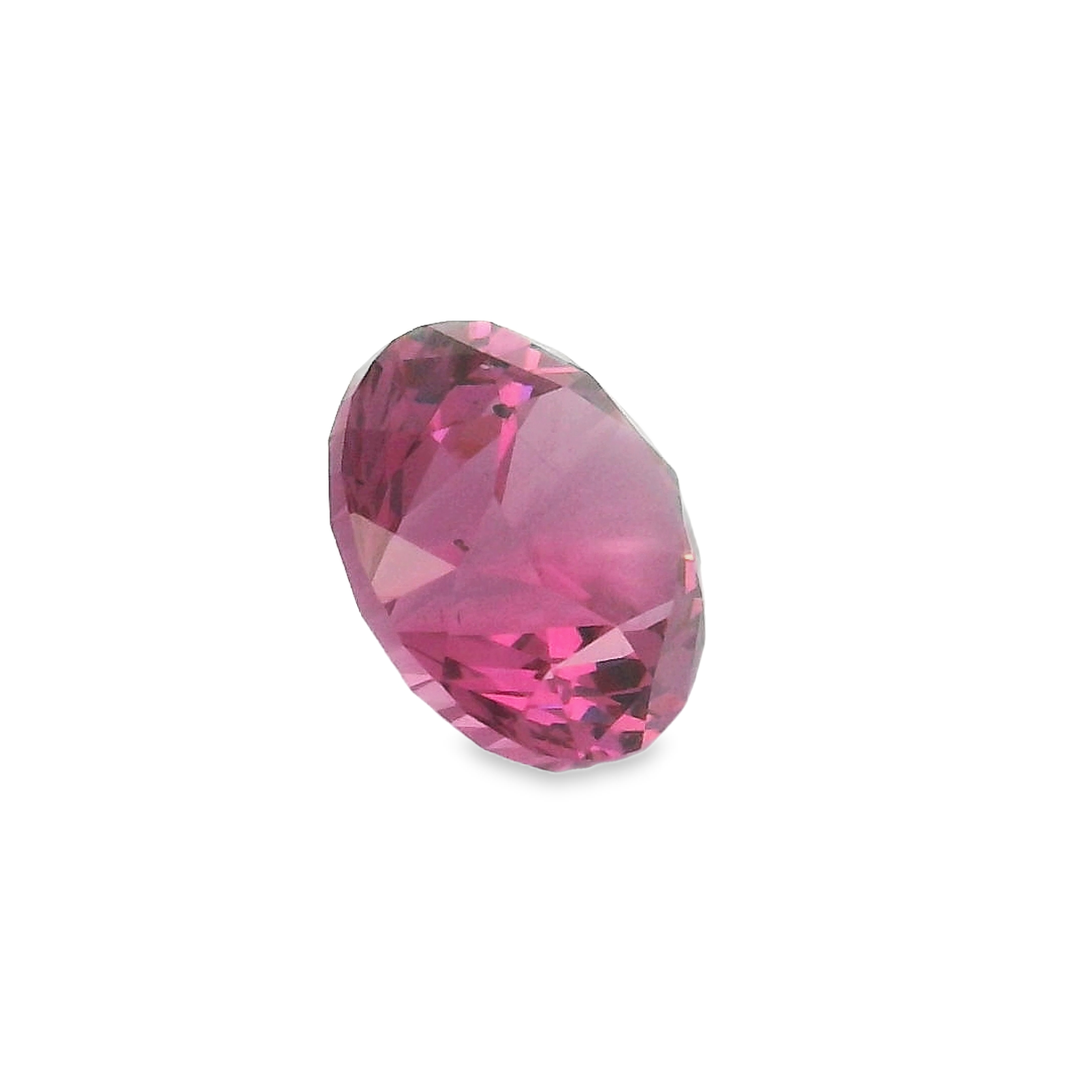2ct Round Brilliant cut Pink Garnet