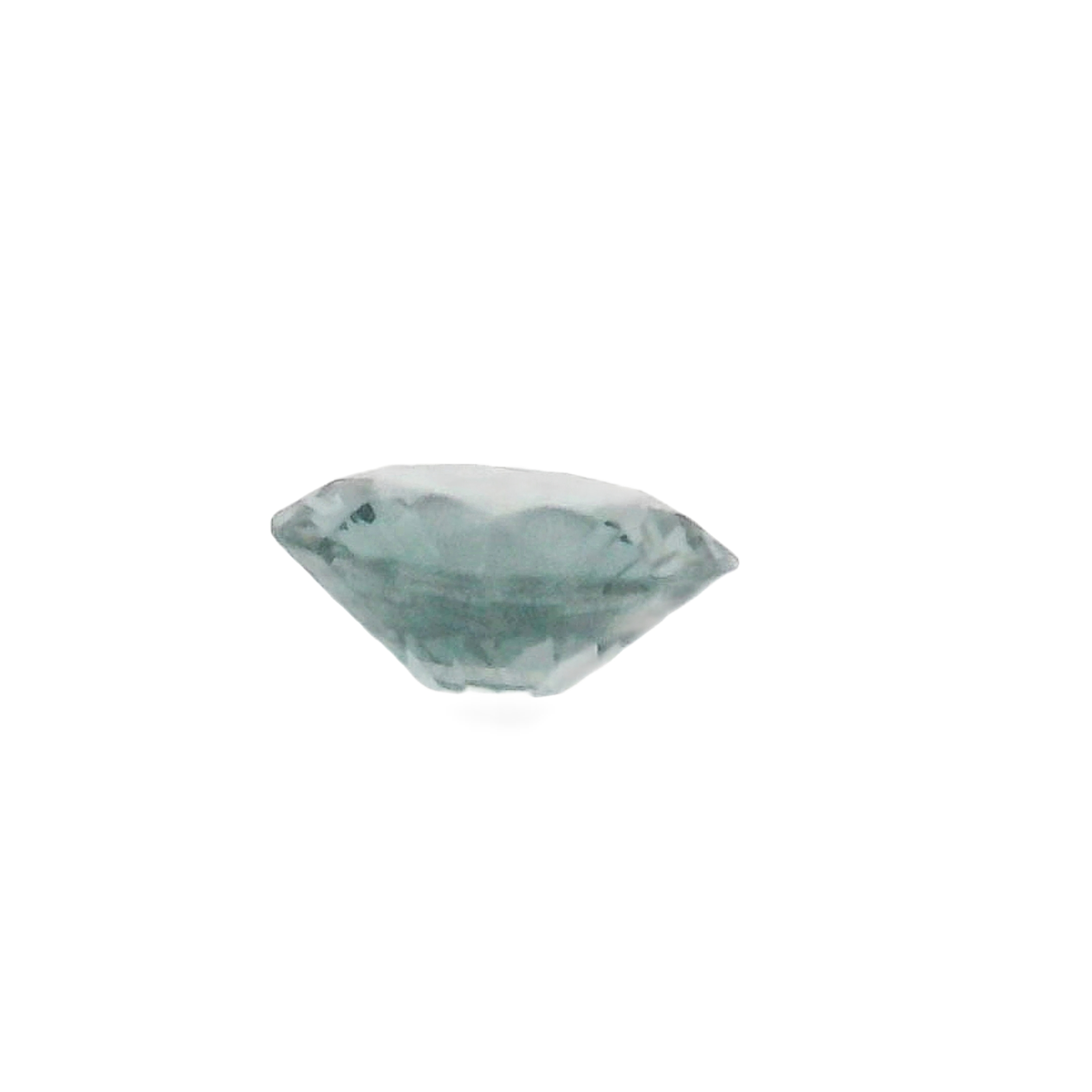 0.73ct Round cut Grey/blue Spinel