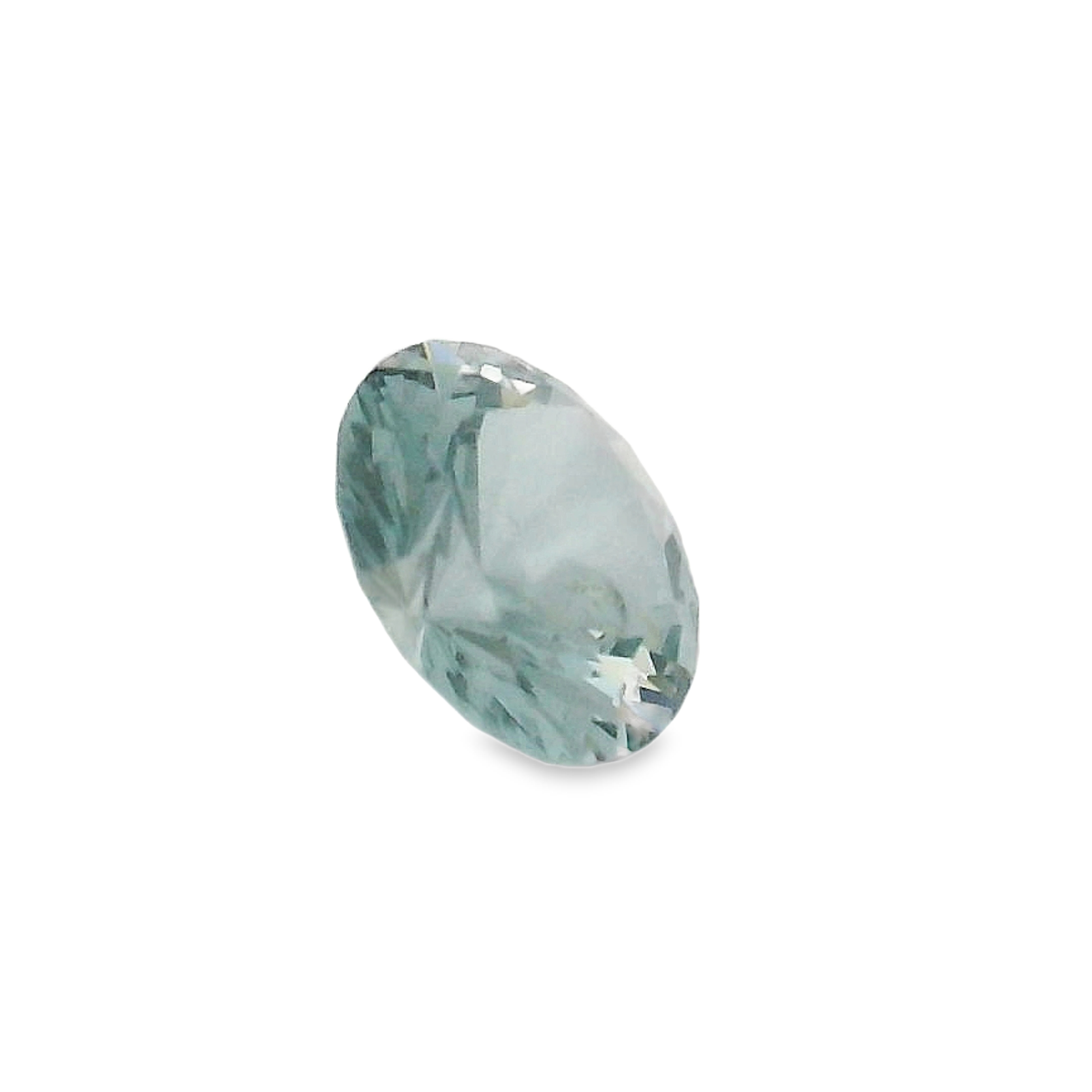 0.73ct Round cut Grey/blue Spinel