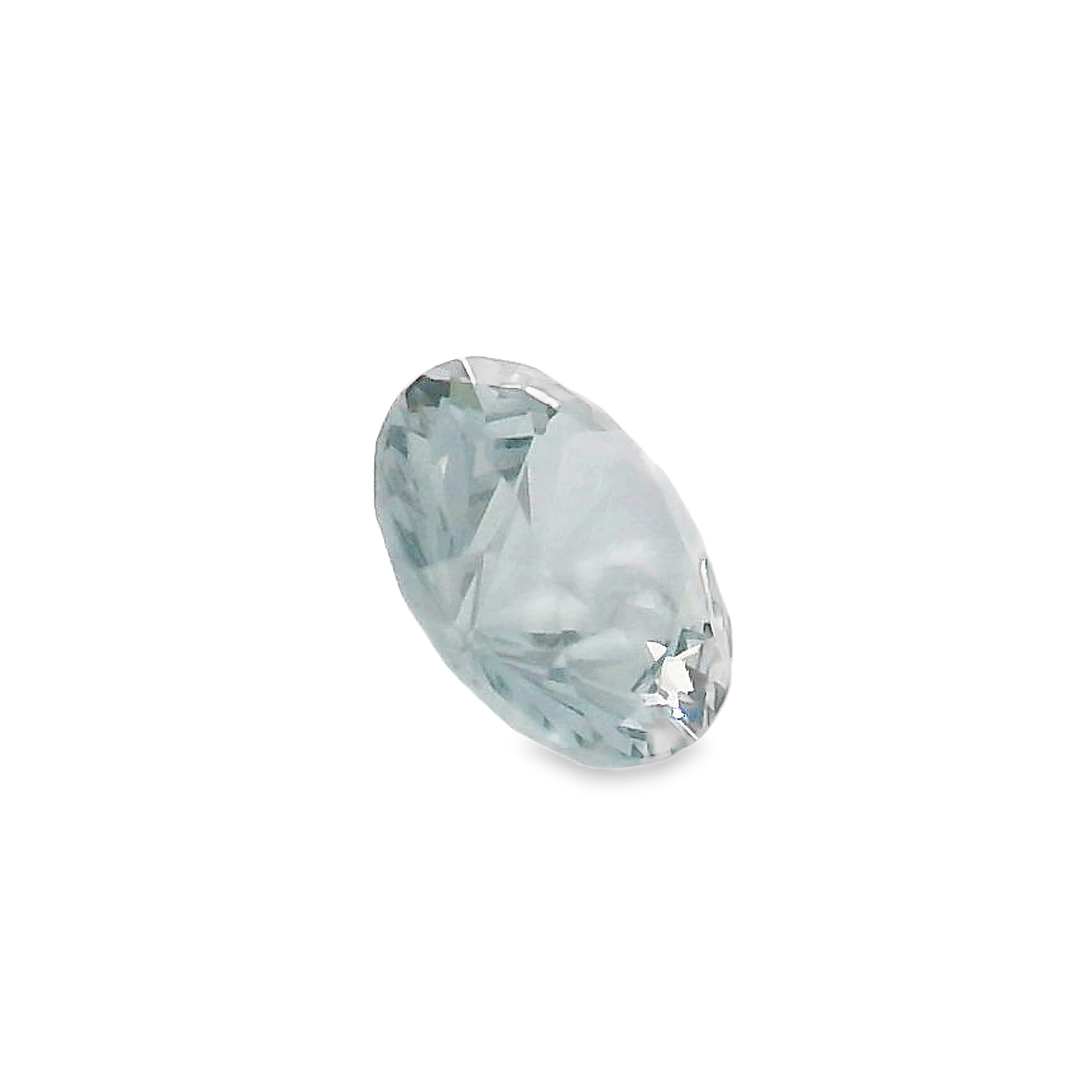 0.74ct Round Cut Blue/Grey Spinel