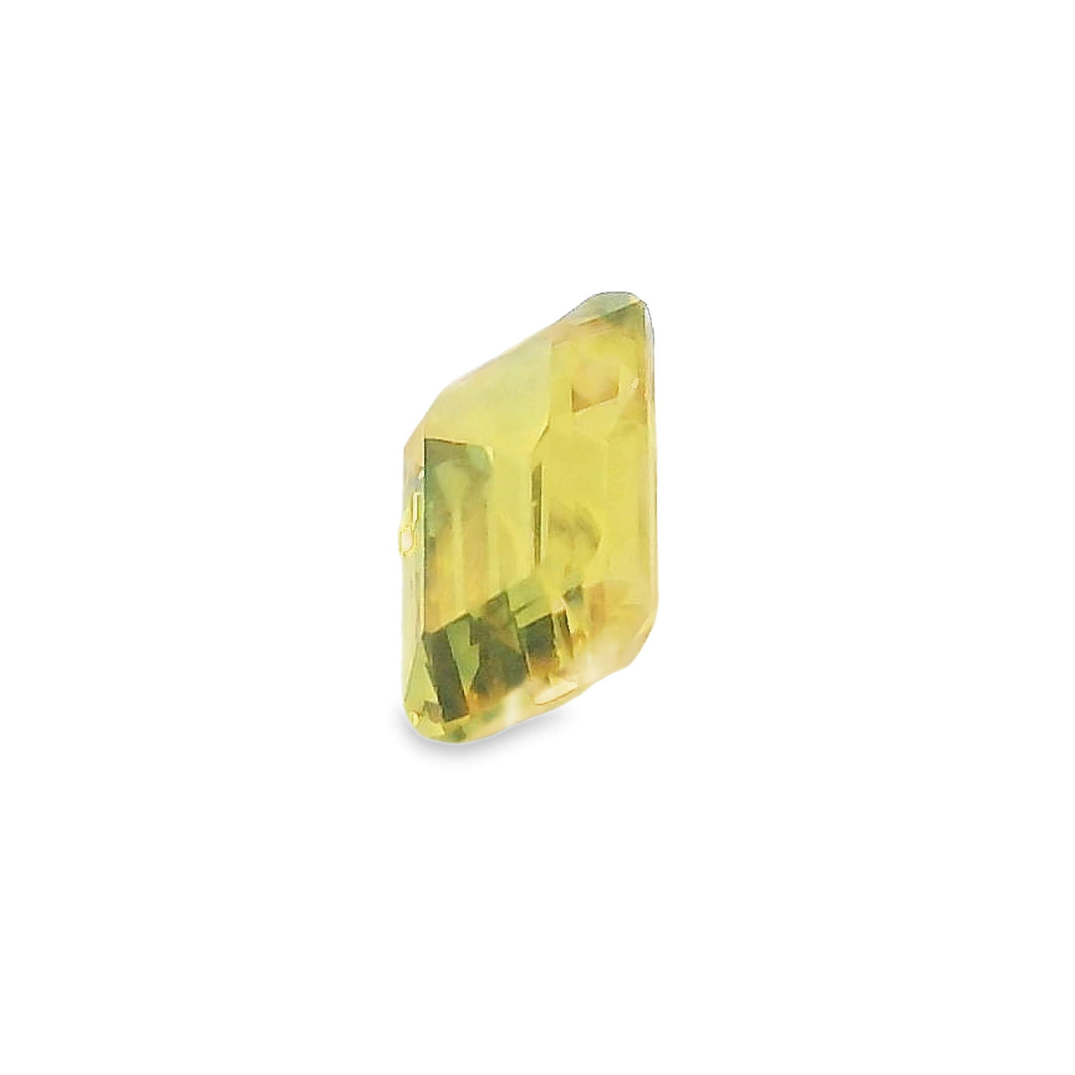 0.77ct Yellow Emerald Cut Sapphire