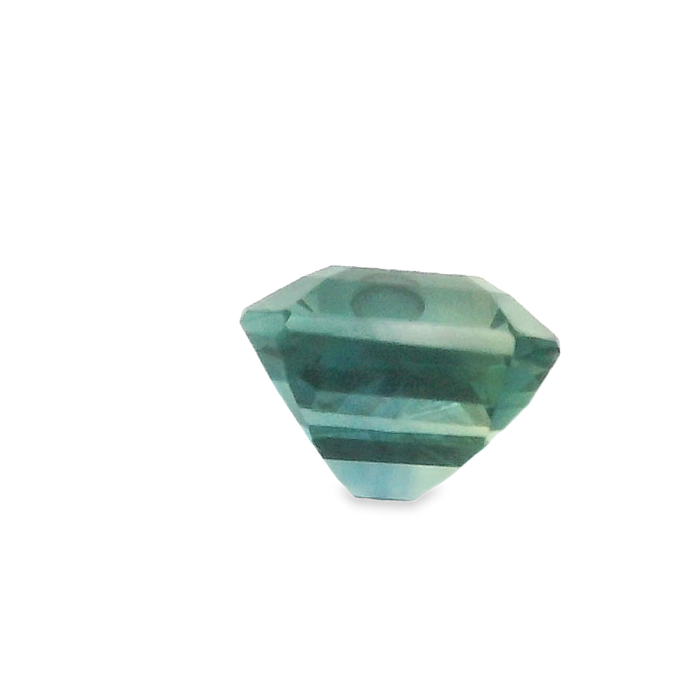 2.00ct Green/Blue Emerald cut Sapphire