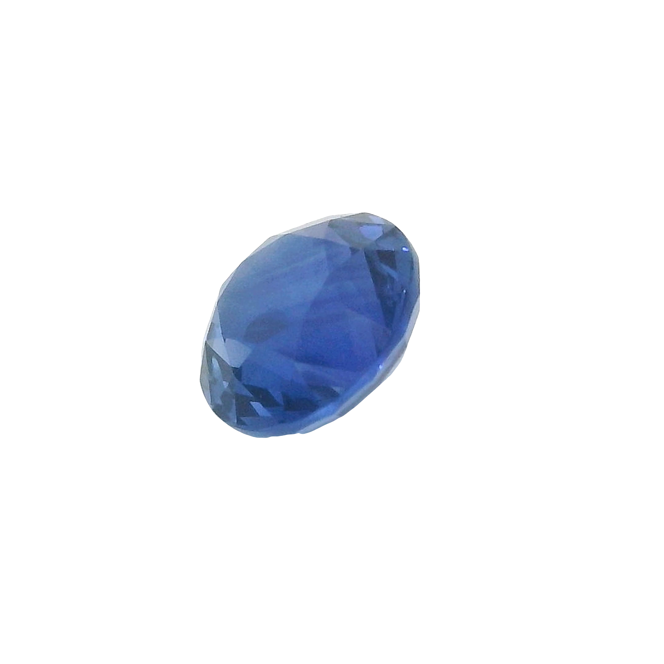 1.62ct blue round brilliant cut sapphire