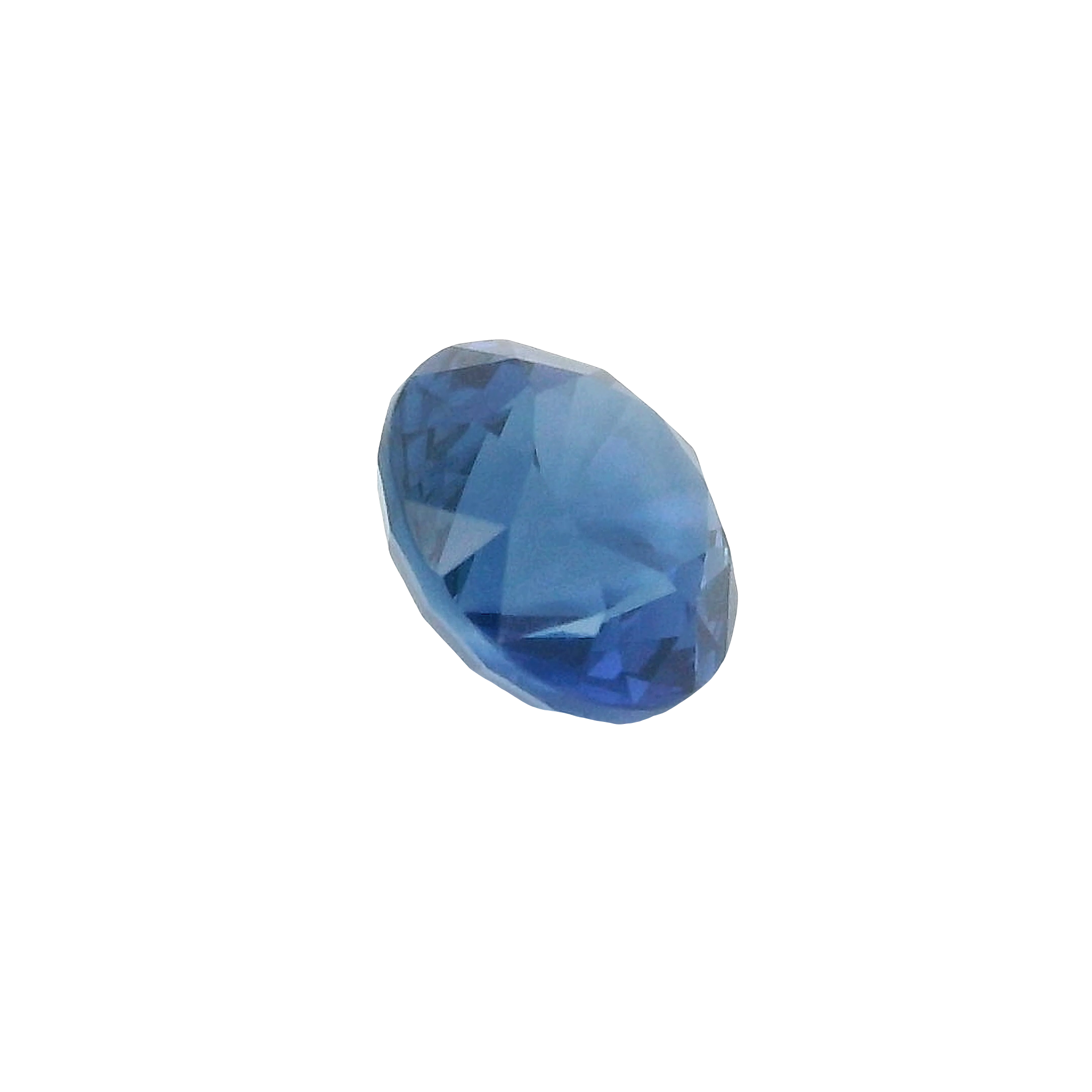 1.62ct blue round brilliant cut sapphire