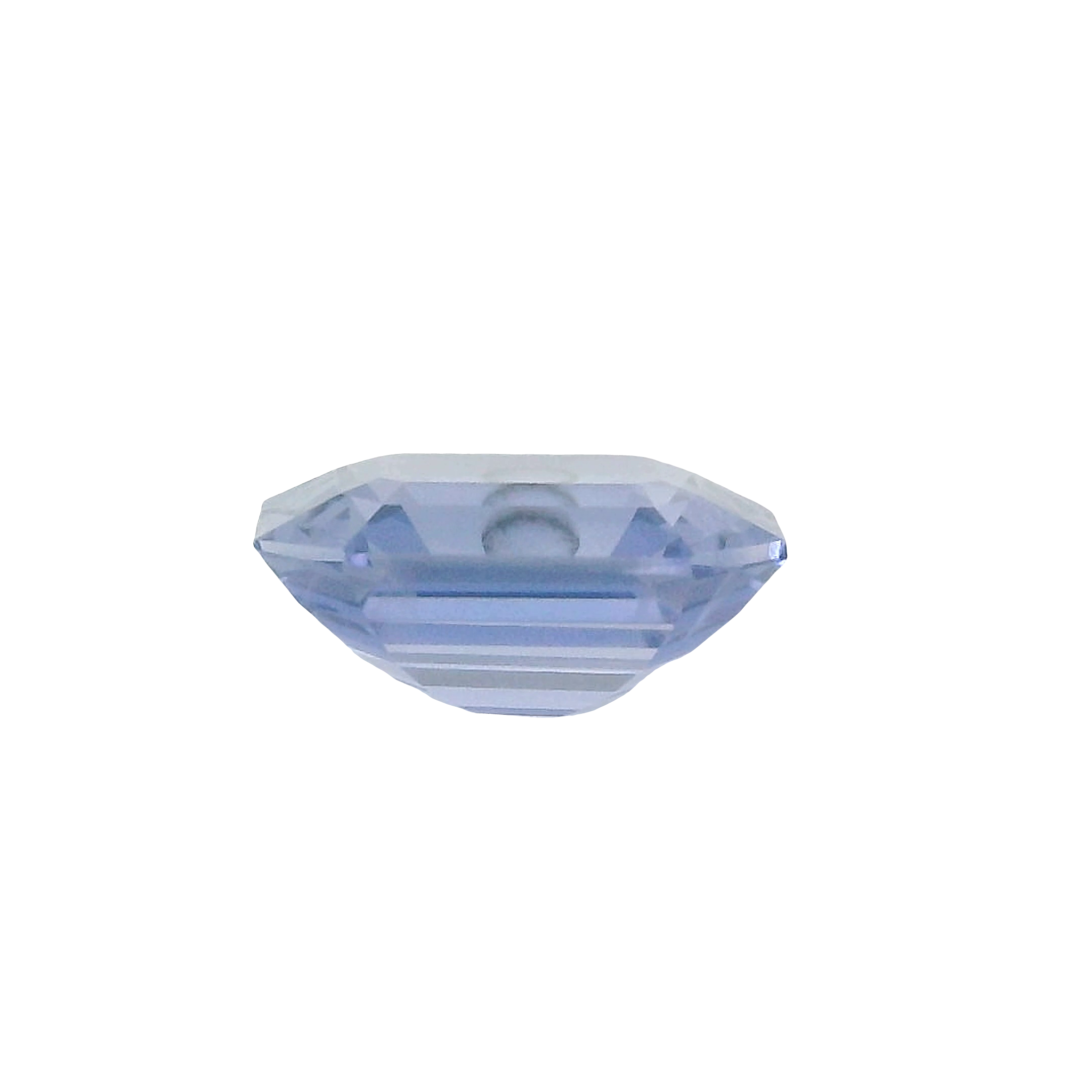 Certified 1.94ct Purple Emerald cut Sapphire