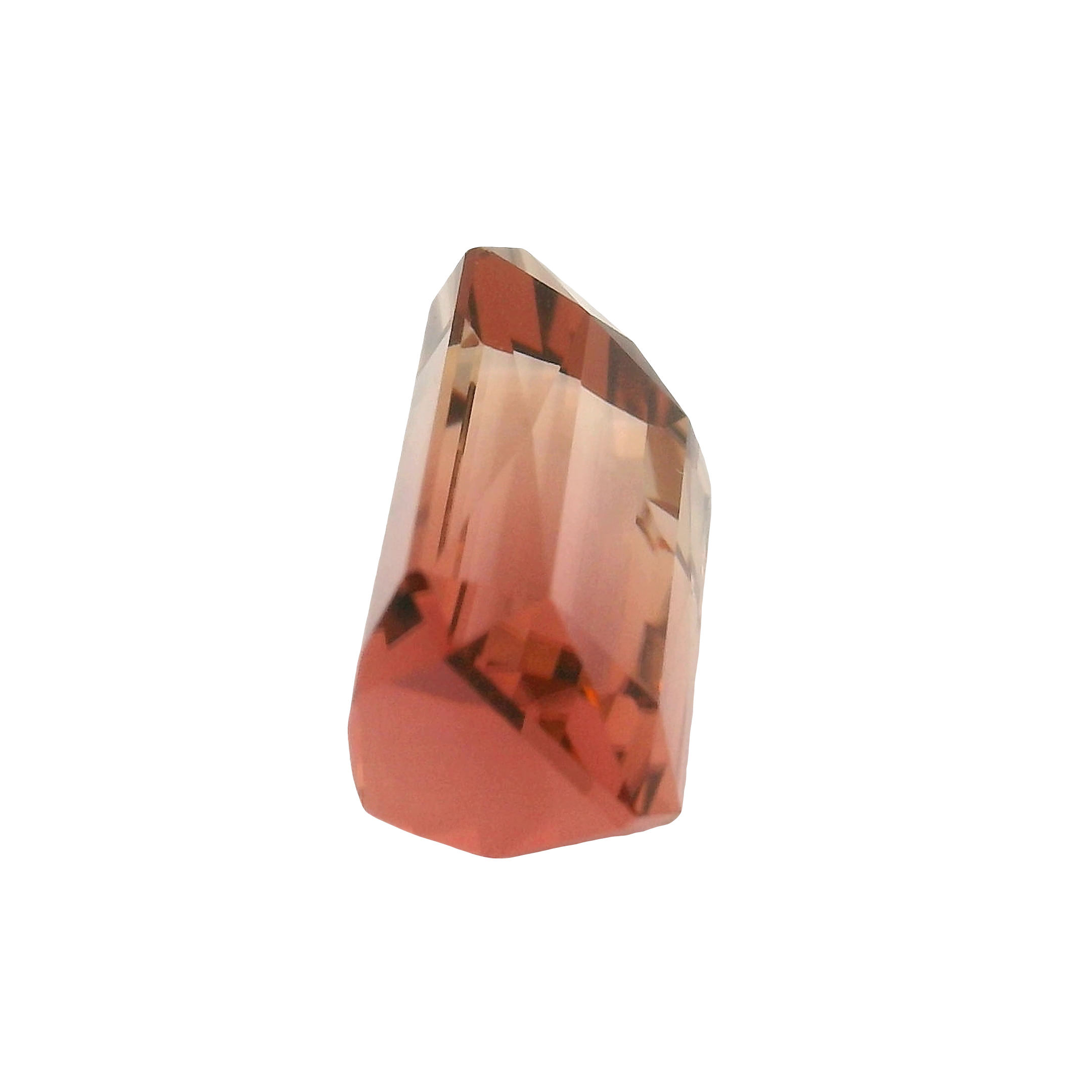 4.50ct Bi-colour, Pink, Yellow, Bi-colour Emerald cut Tourmaline