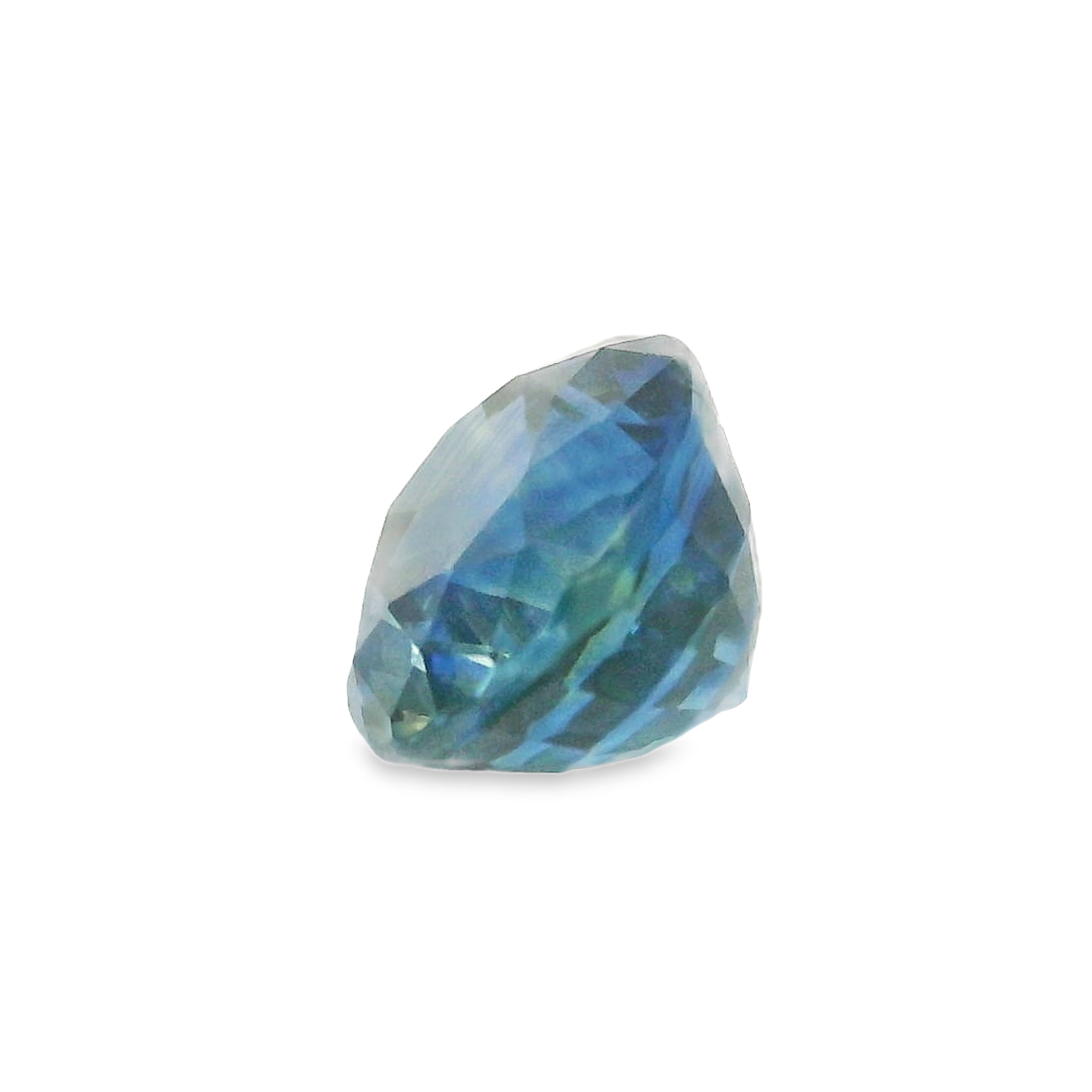 1.56ct Blue, Green, Parti Oval cut Sapphire
