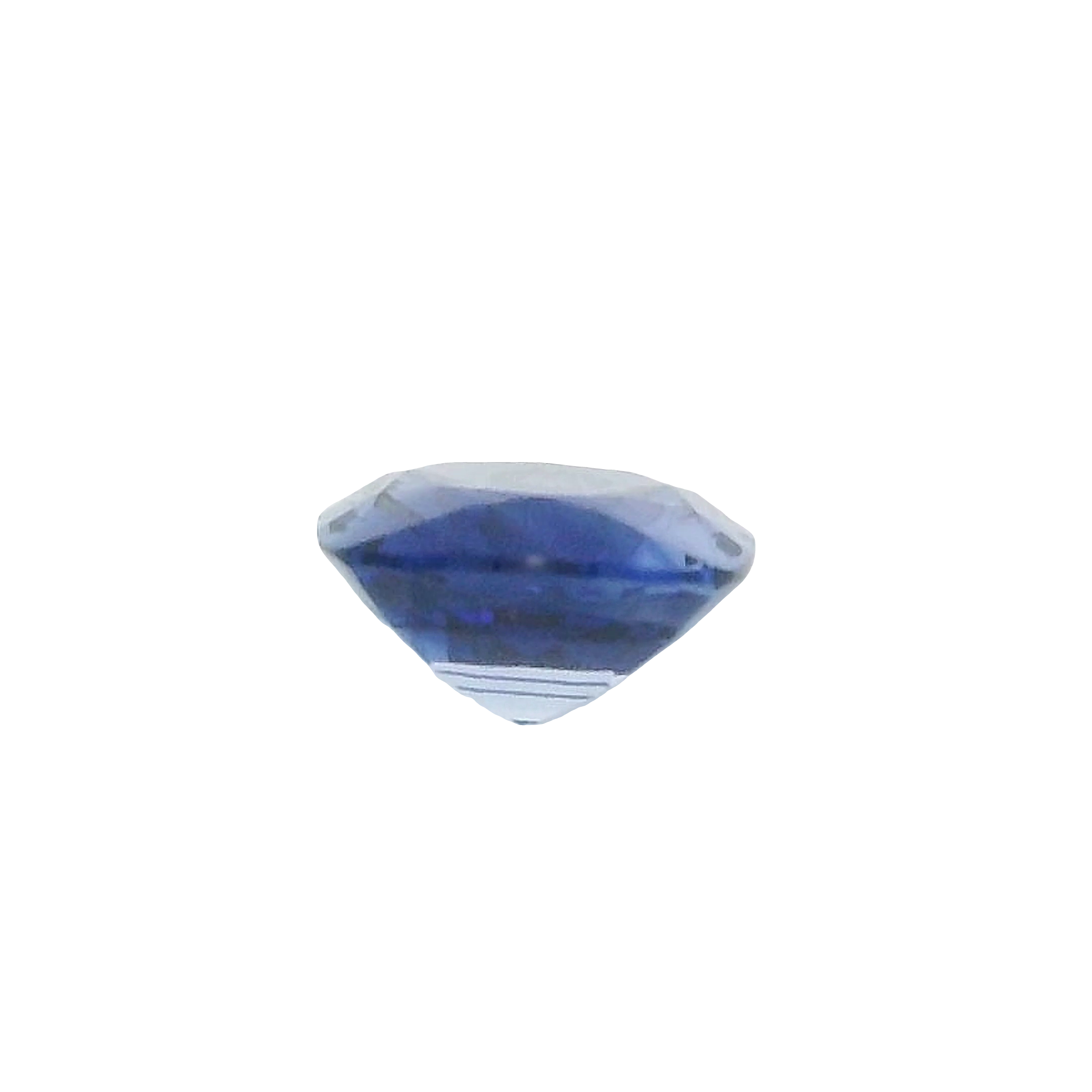 0.85ct Blue, White, Parti Cushion cut Sapphire