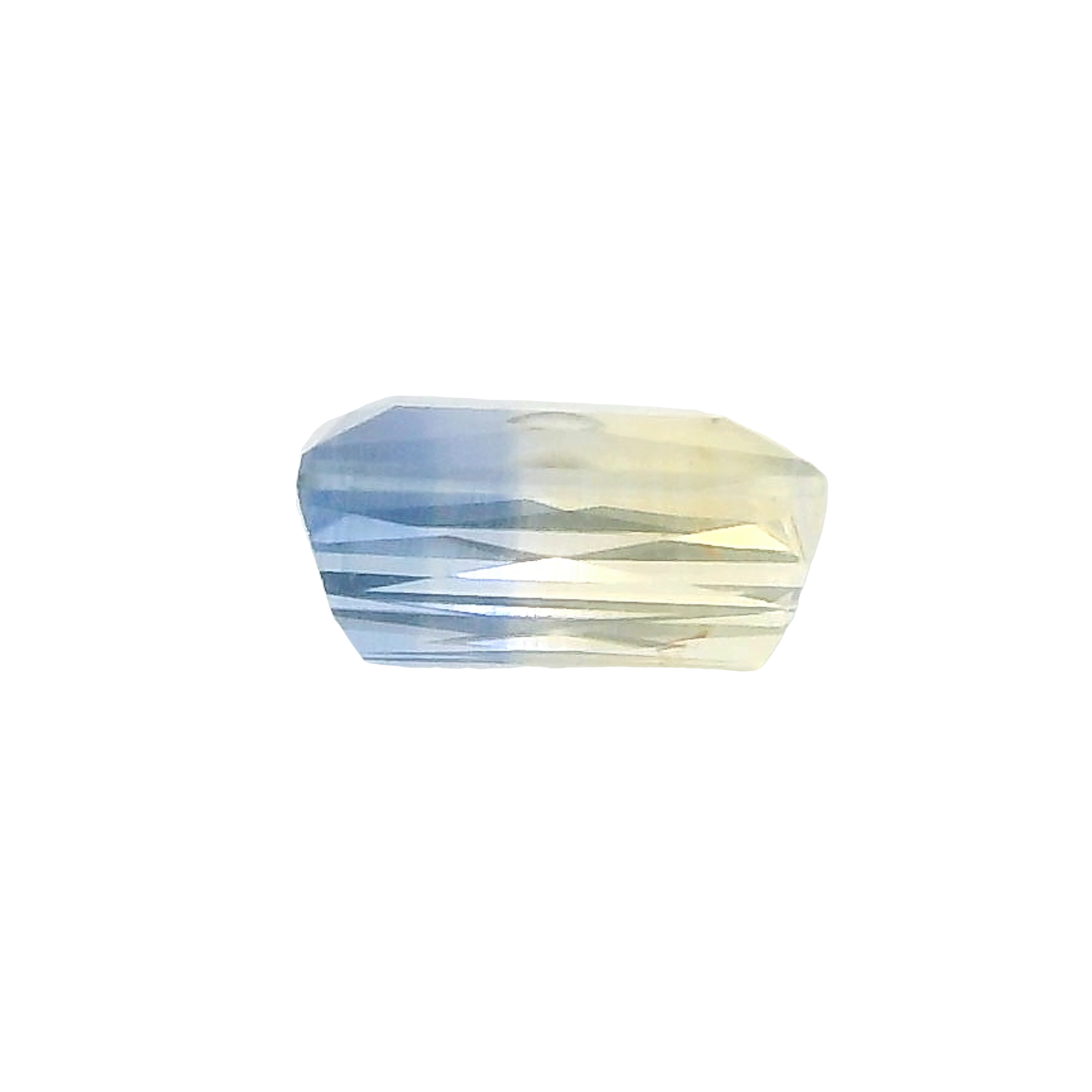 1.35ct Blue, Yellow, Parti Baguette cut Sapphire