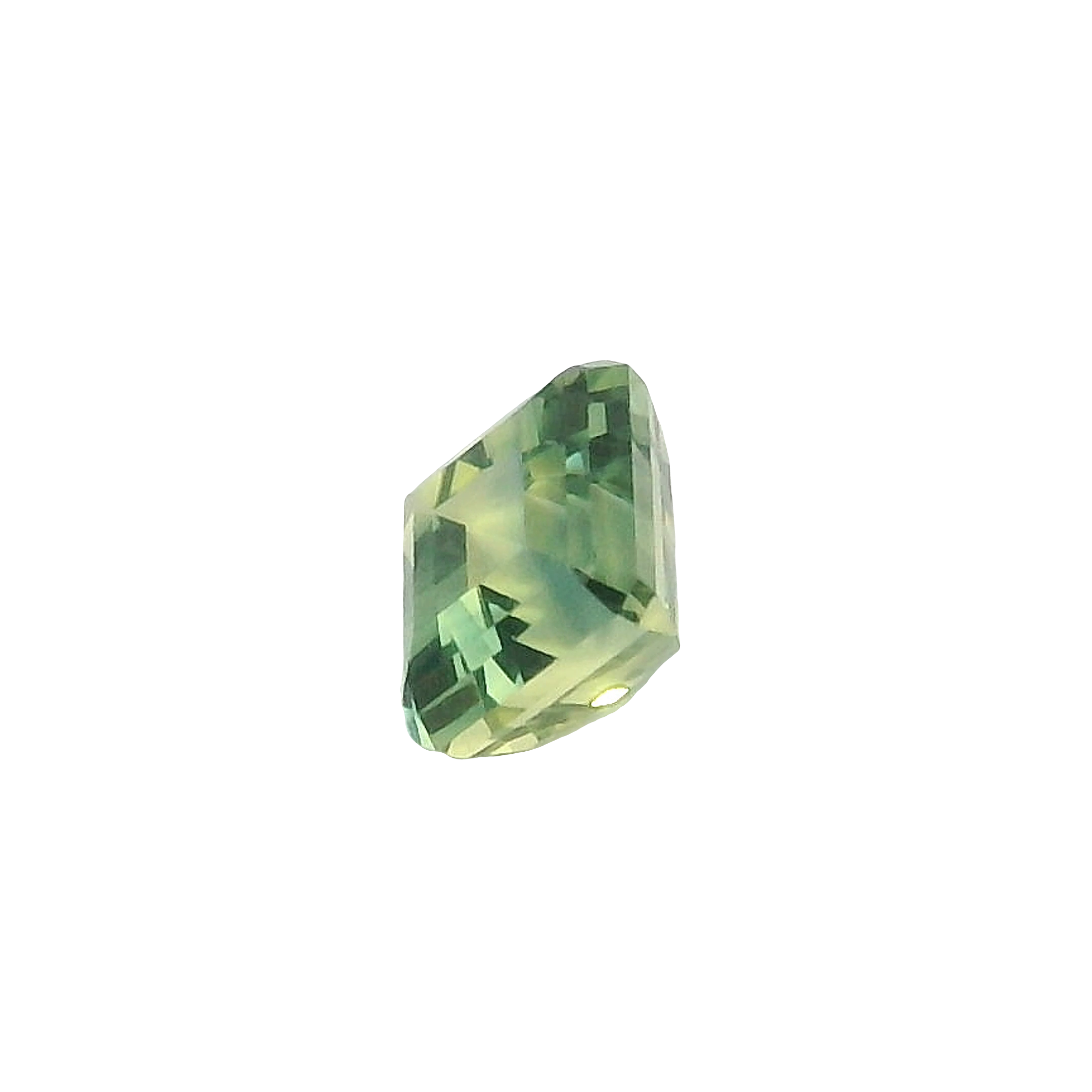 1.00ct , Green Radiant cut Sapphire