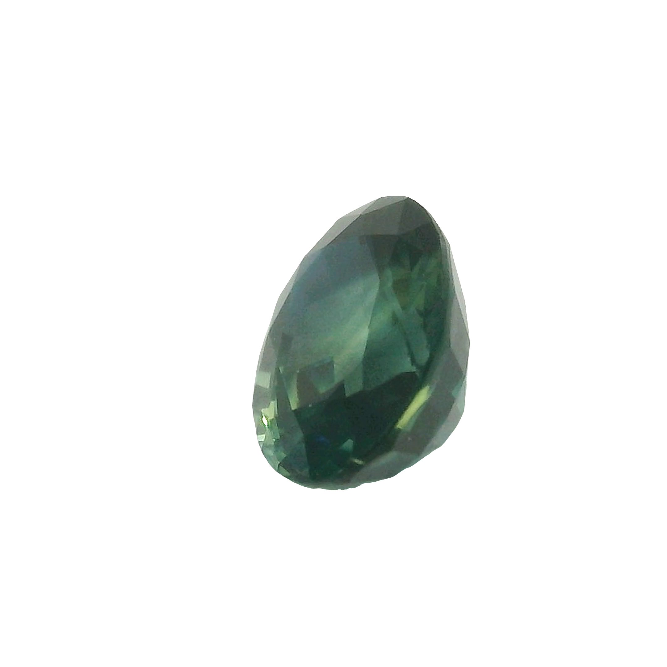 1.57ct Blue, Green, Parti Oval cut Sapphire