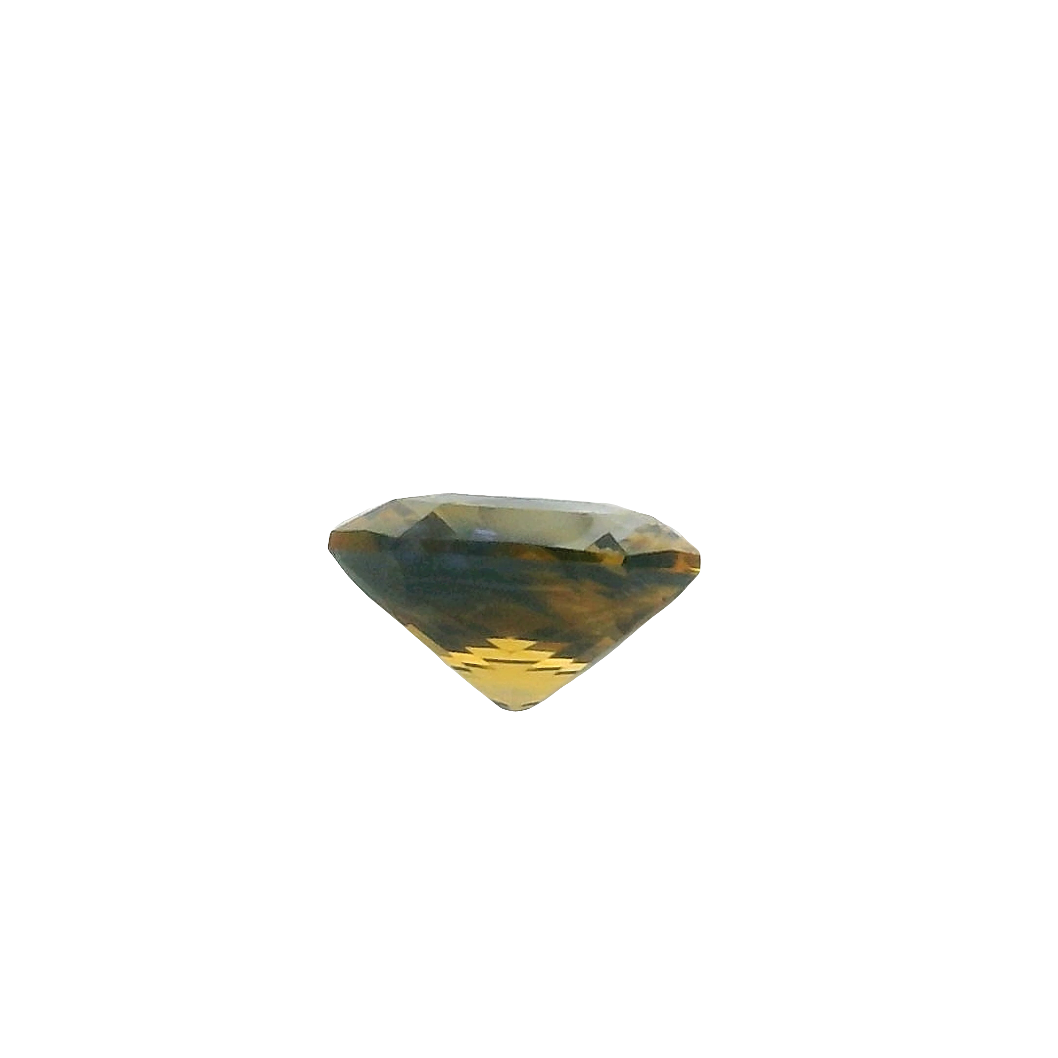 0.72ct Blue, Orange, Parti Radiant cut Sapphire