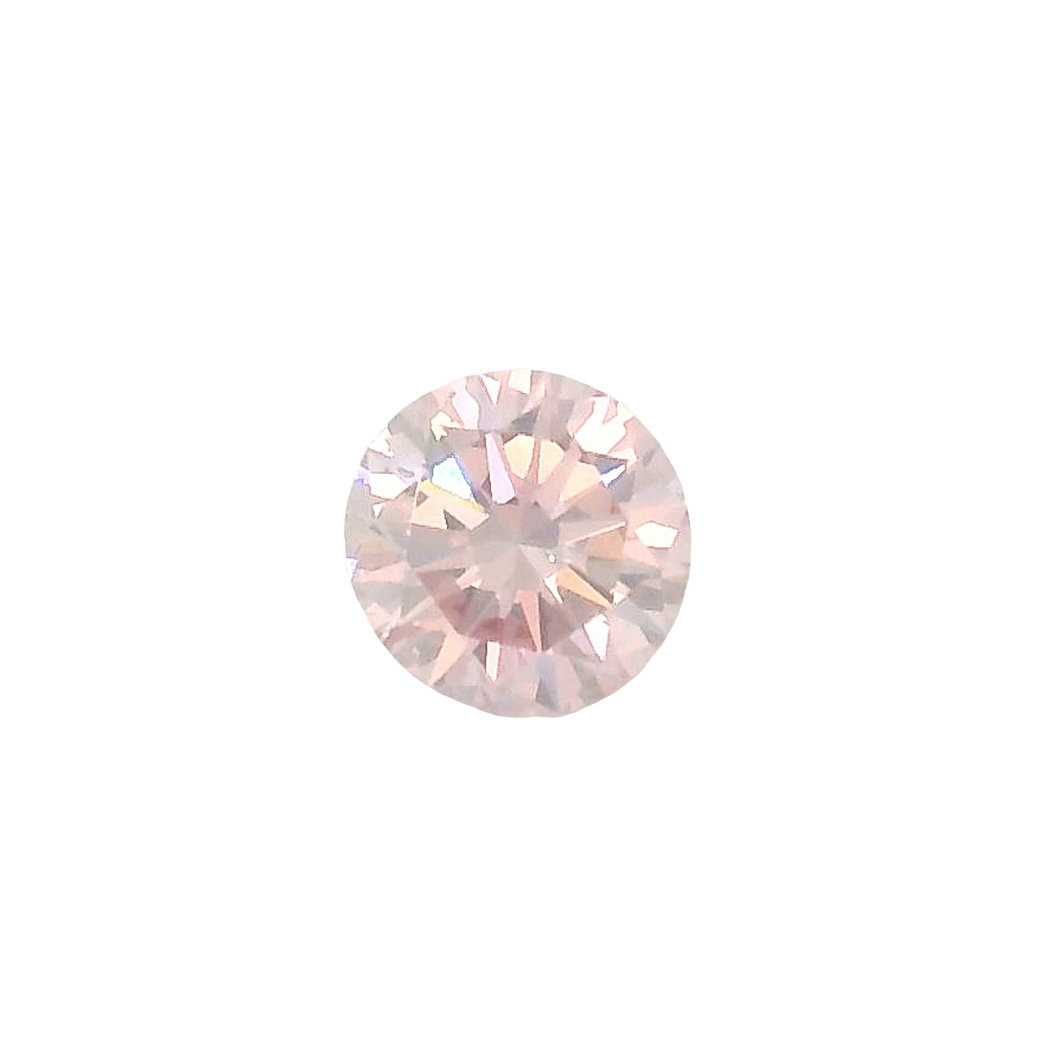 0.33ct , Pink Round Brilliant cut Certified Diamond