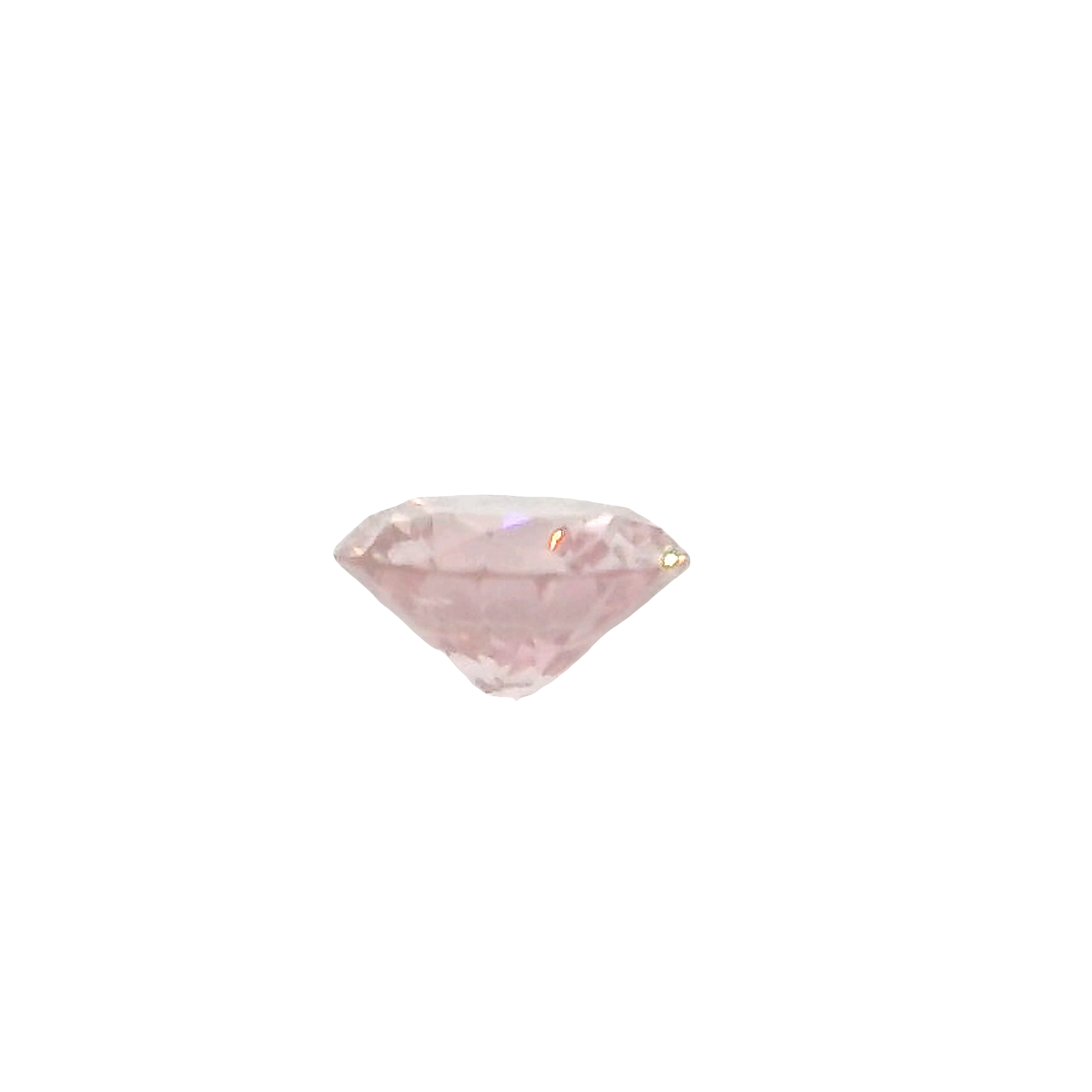 0.33ct , Pink Round Brilliant cut Certified Diamond