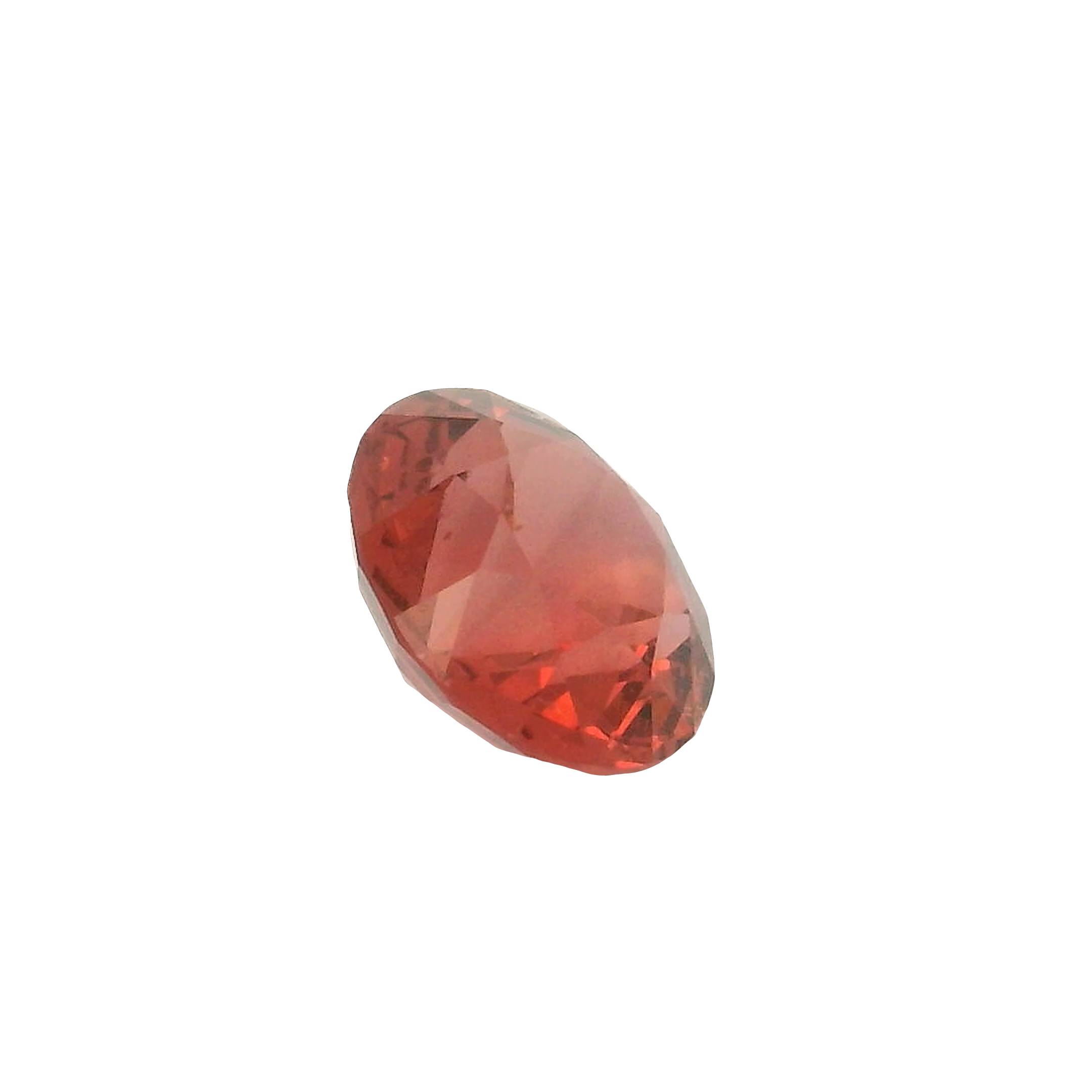 2.05ct , Orange Round Brilliant cut Garnet