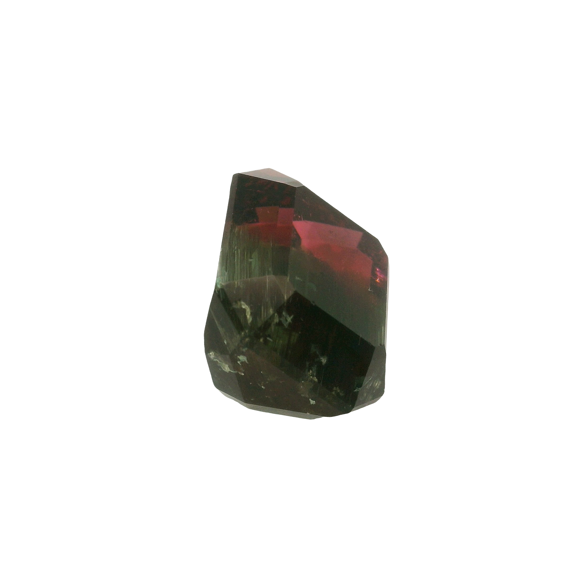 18.11ct Green, Red, Bi-colour Emerald cut Tourmaline