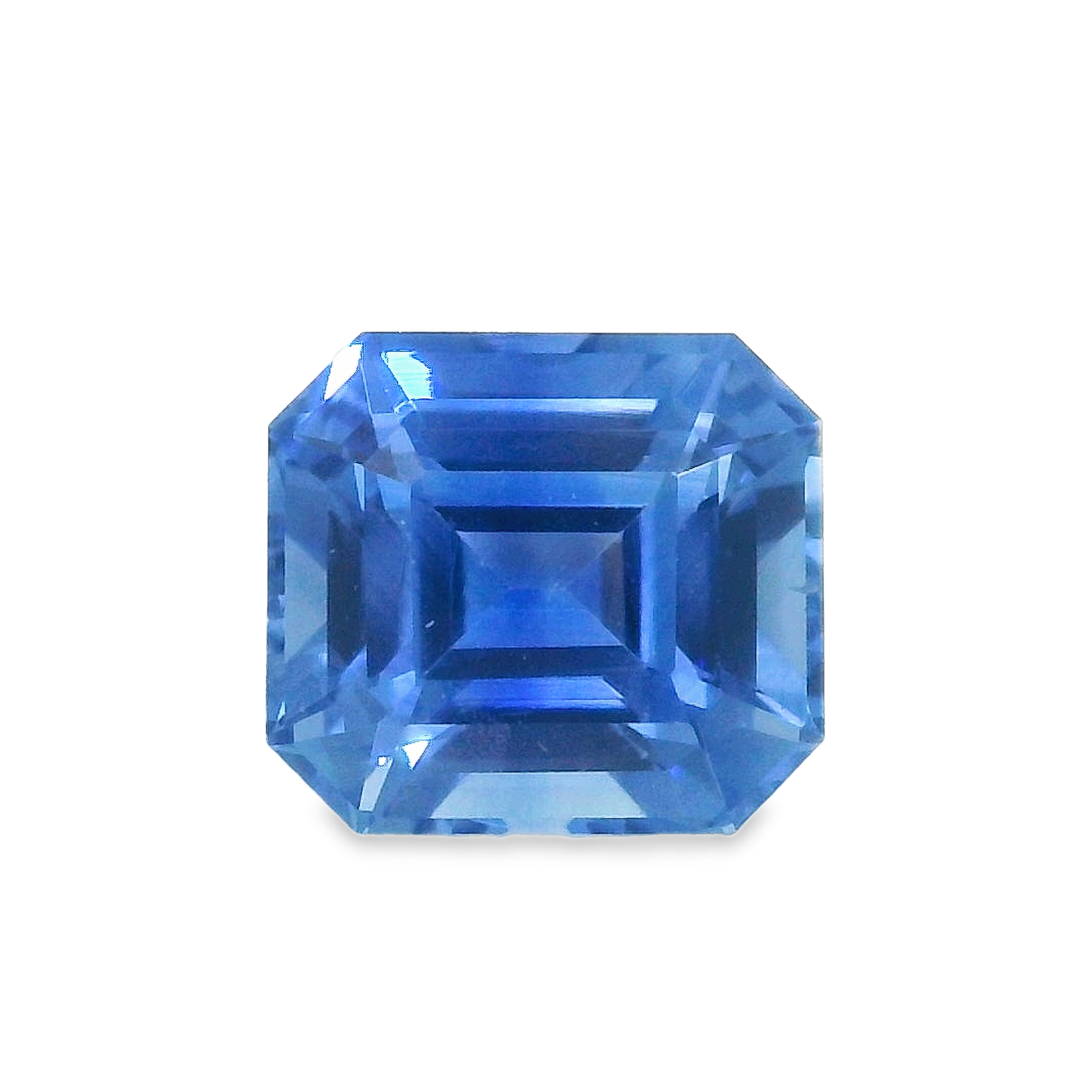 2.04ct Blue Emerald cut Sapphire