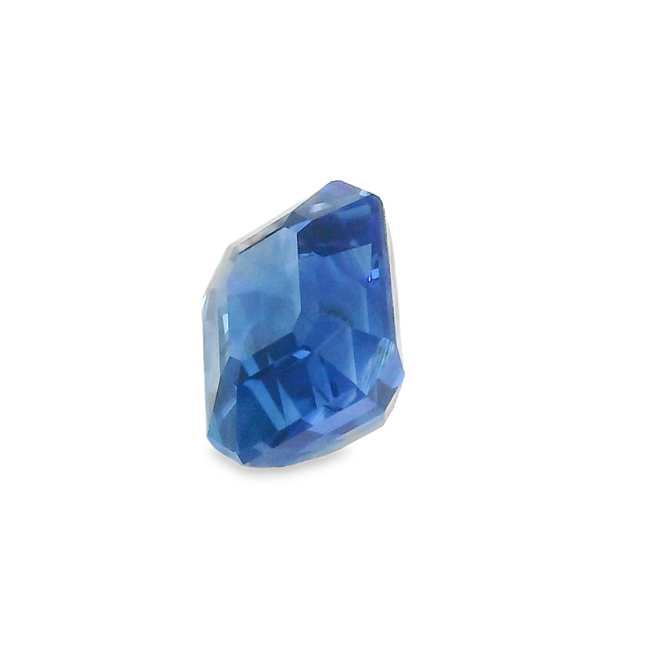 2.15ct Blue Emerald cut Sapphire