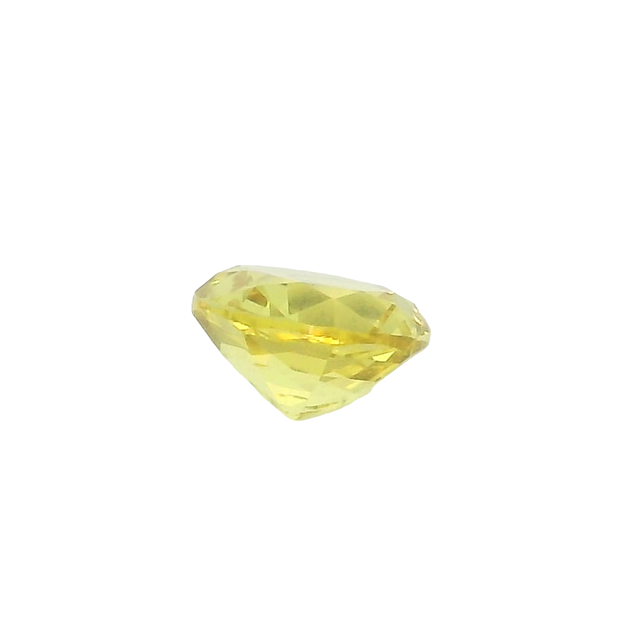 0.47ct Yellow round brilliant cut sapphire