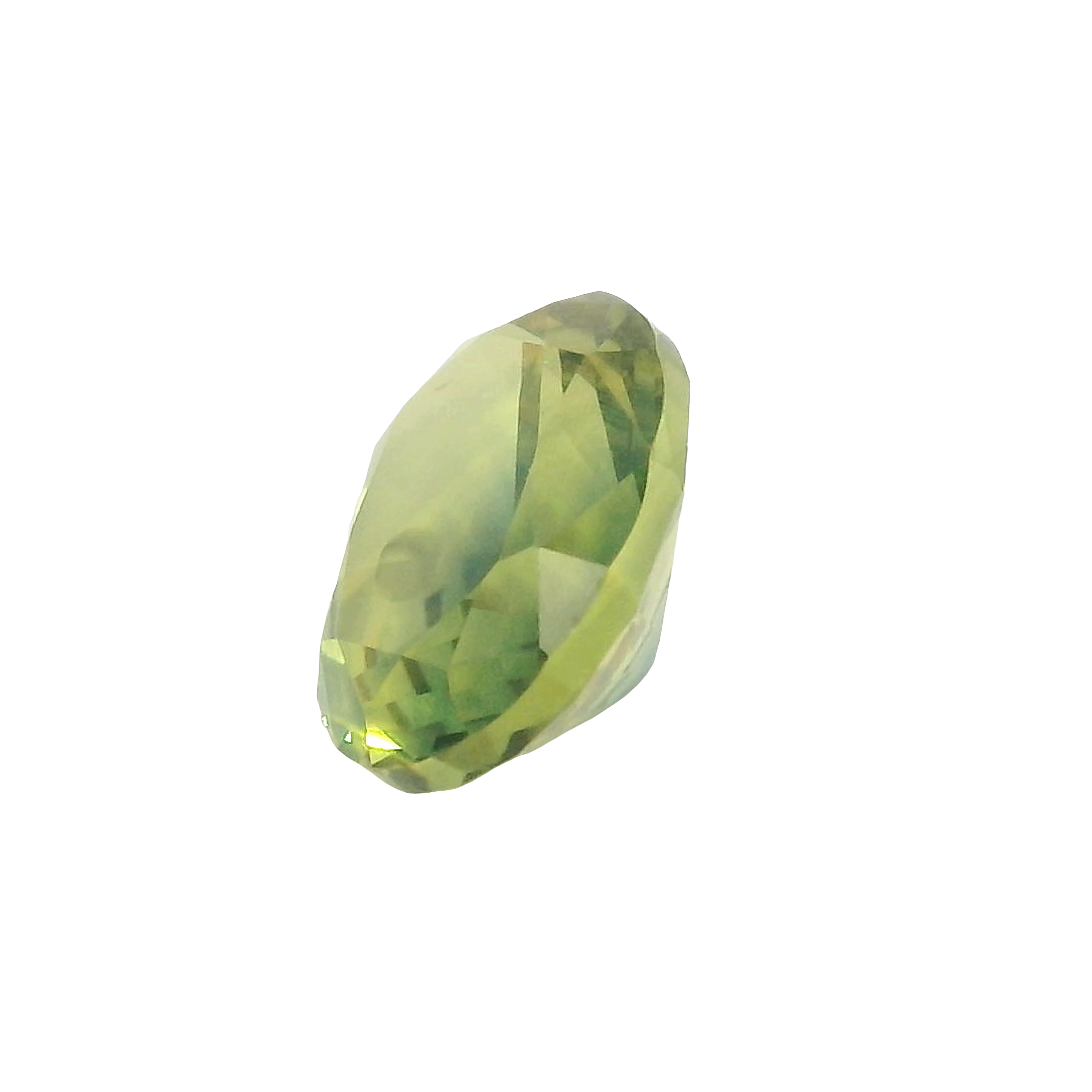 2.63ct green oval cut sapphire