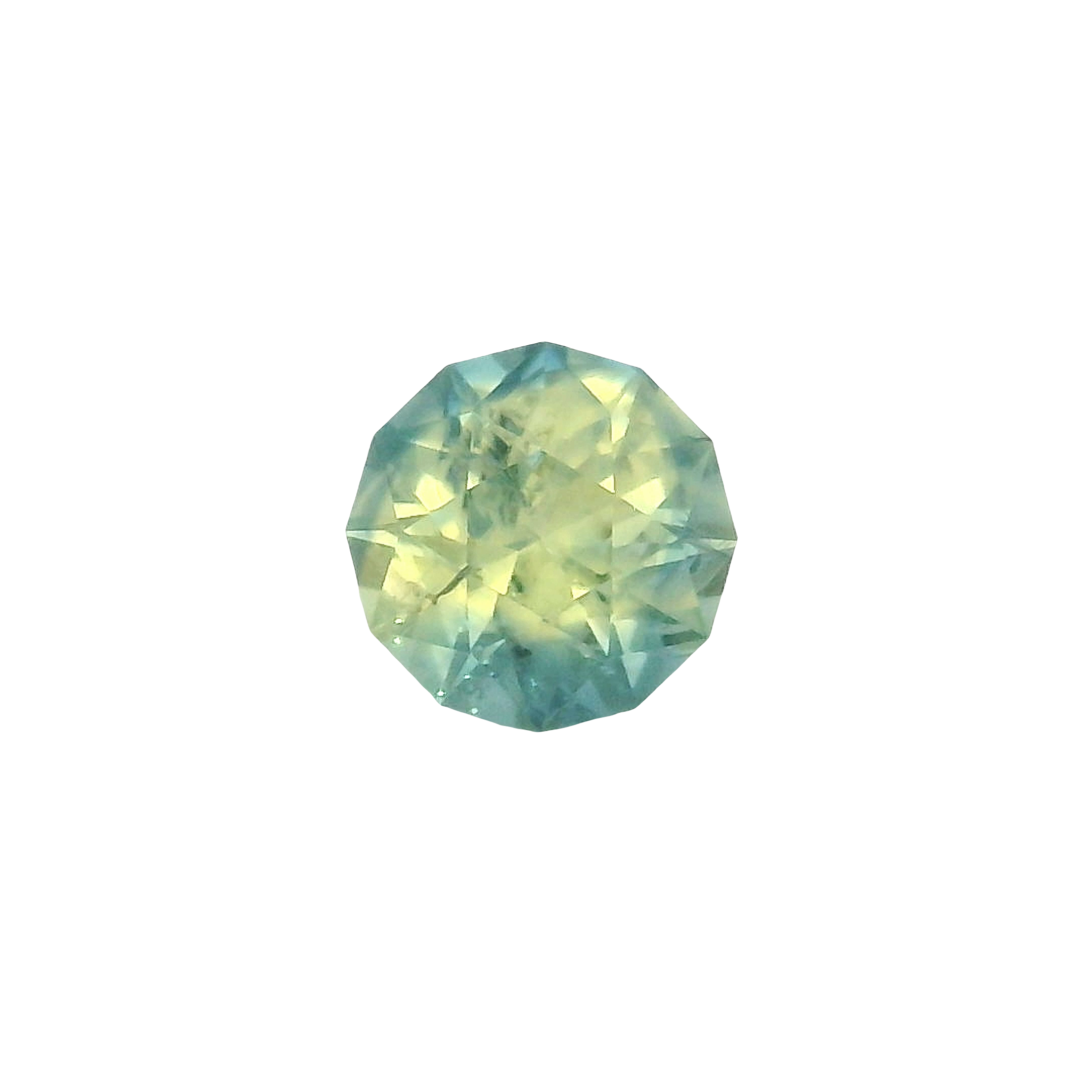 1.03ct Blue, Yellow, Parti Round Brilliant cut Sapphire