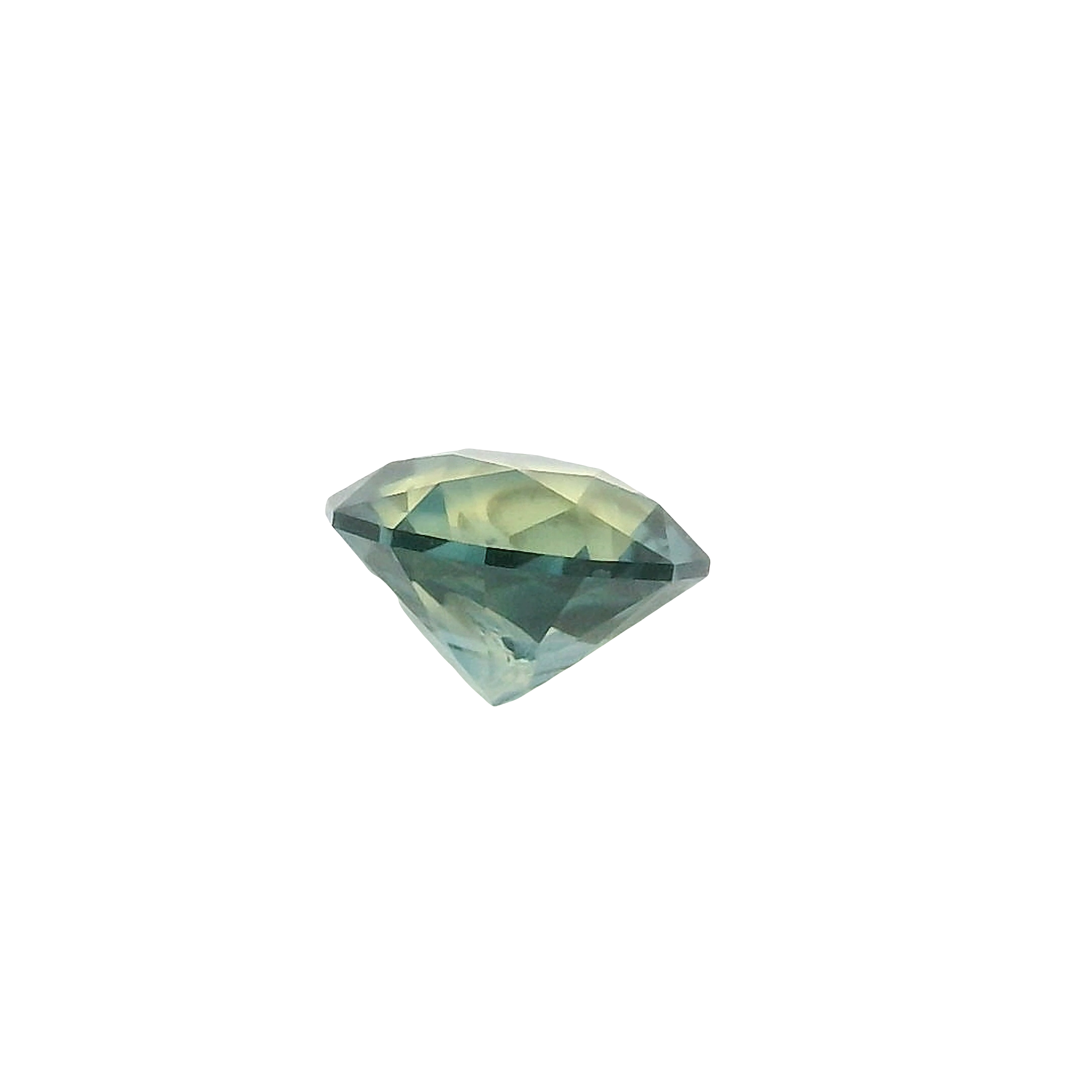 1.03ct Blue, Yellow, Parti Round Brilliant cut Sapphire