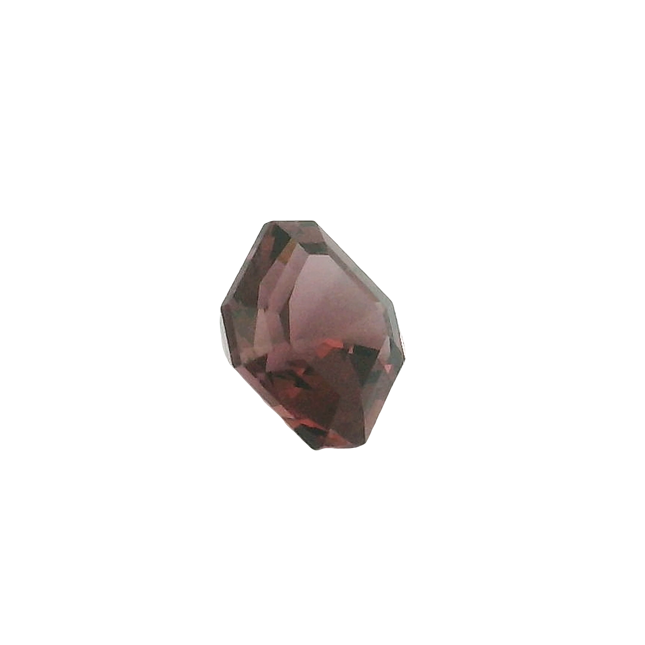0.50ct Brown Pink radiant cut spinel