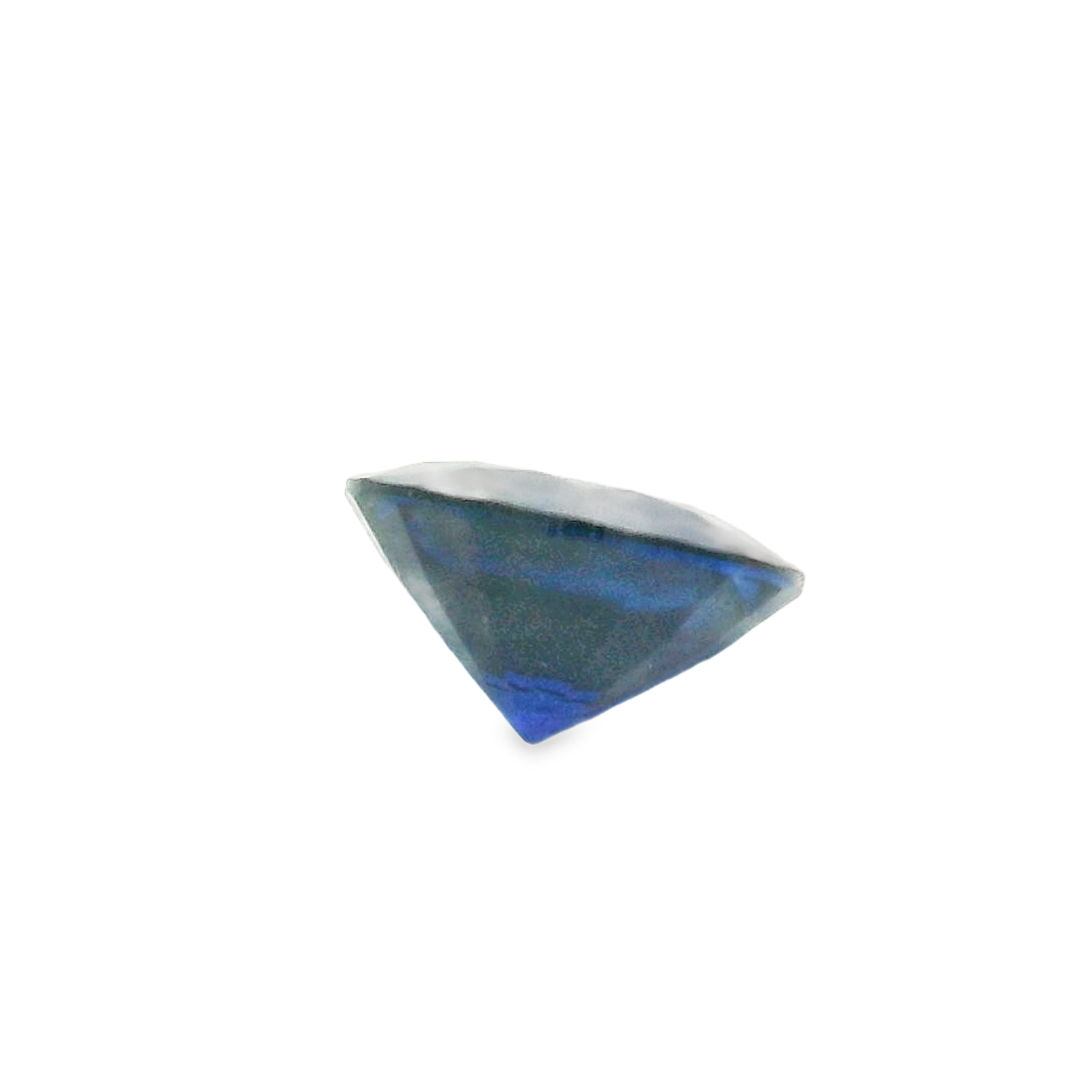 0.66ct round blue sapphire