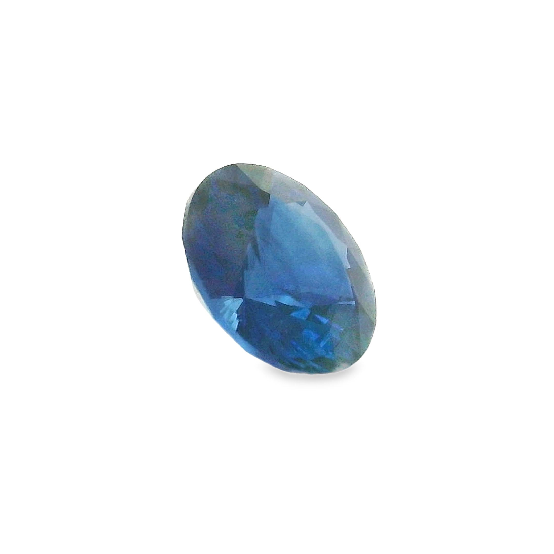 0.66ct round blue sapphire