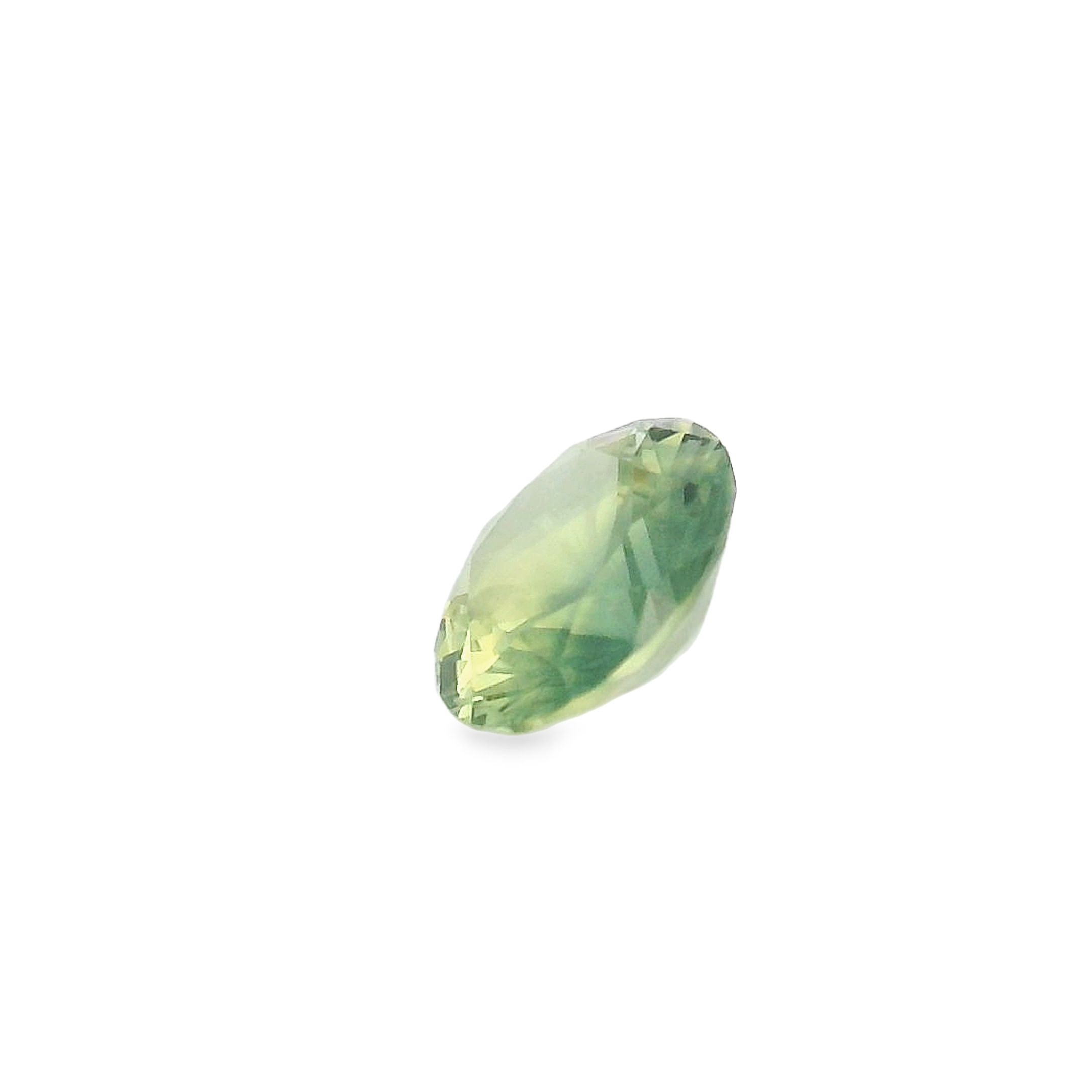 0.58ct Round Brilliant Blue Yellow unheated Sapphire