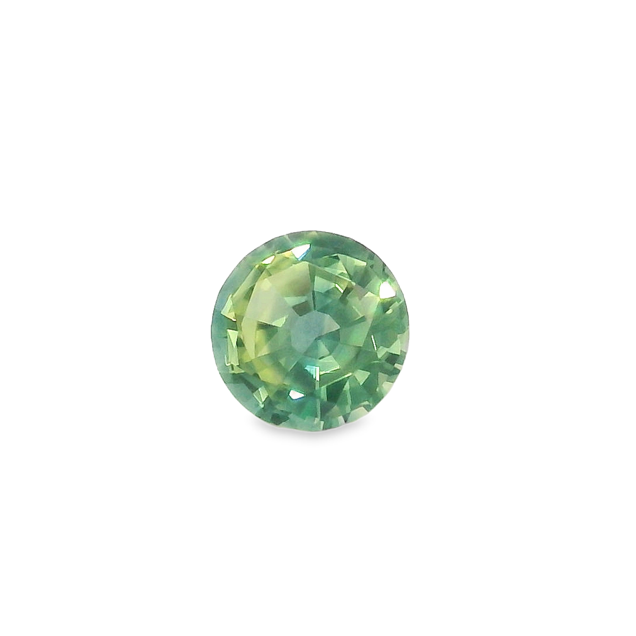 0.57ct Round parti blue/yellow Australian Sapphire