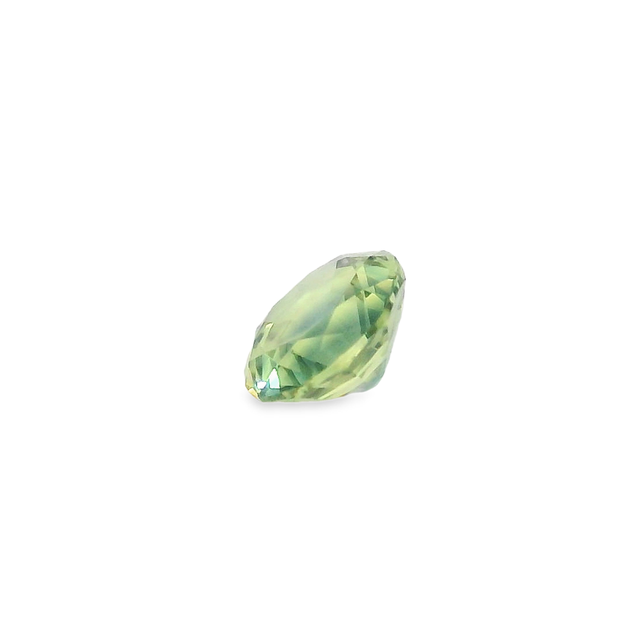 0.57ct Round parti blue/yellow Australian Sapphire