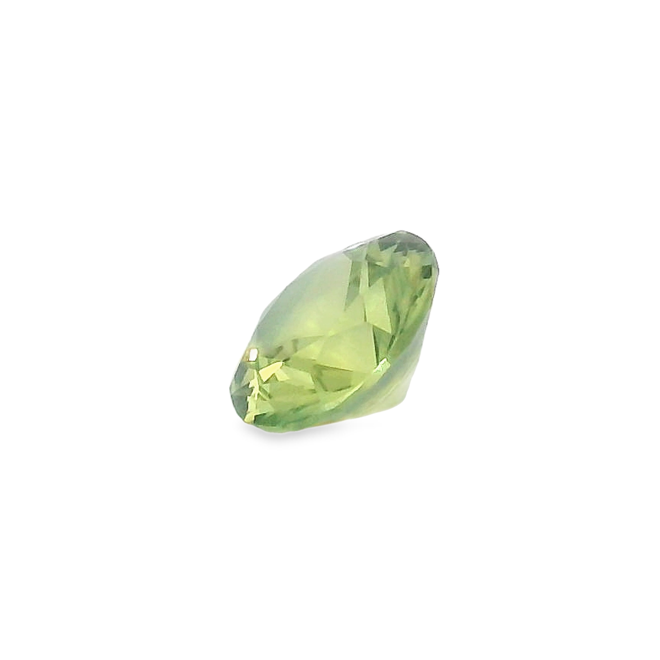 0.78ct Round Brilliant Parti Green/Blue Sapphire