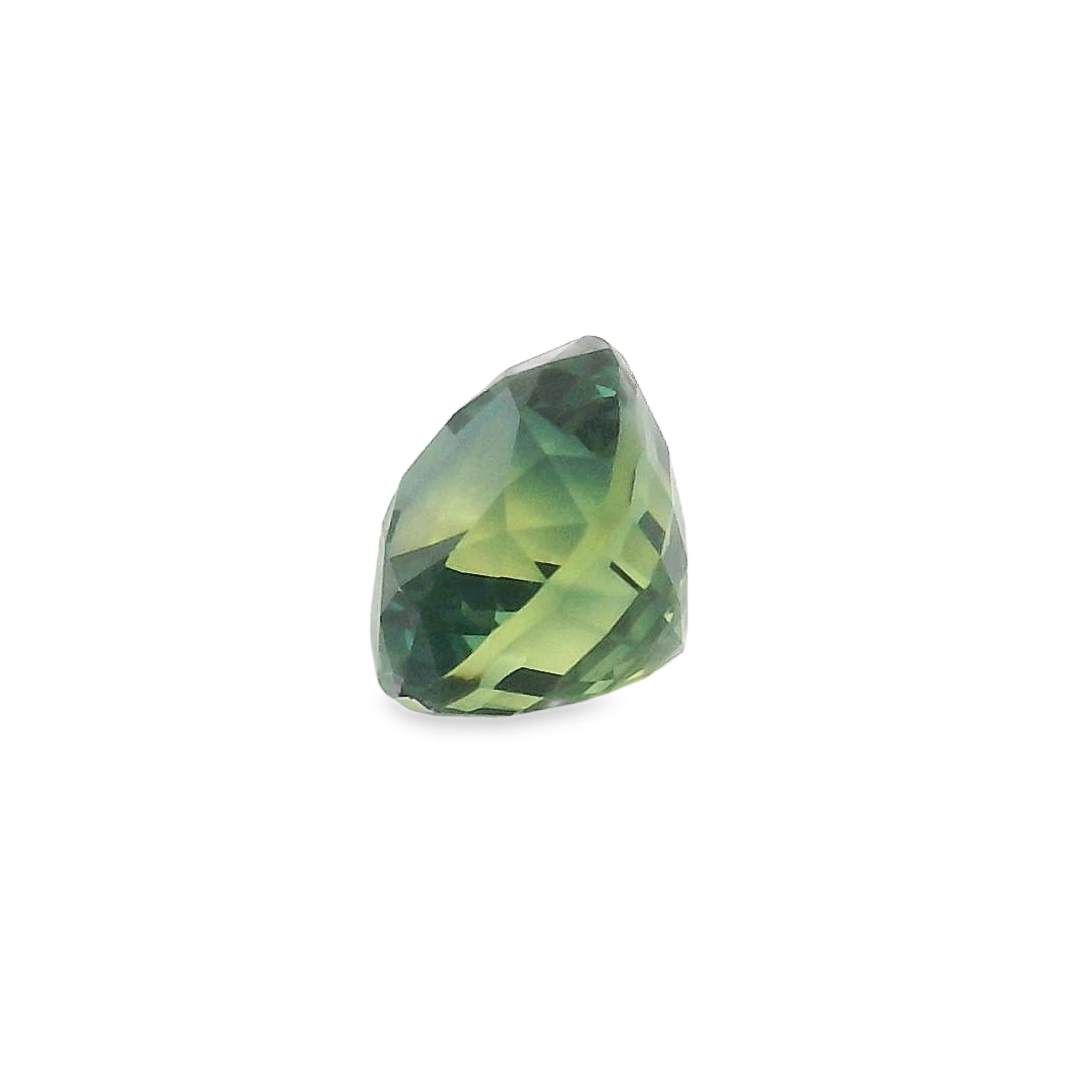 1.74ct Cushion cut Parti Blue/Yellow Sapphire