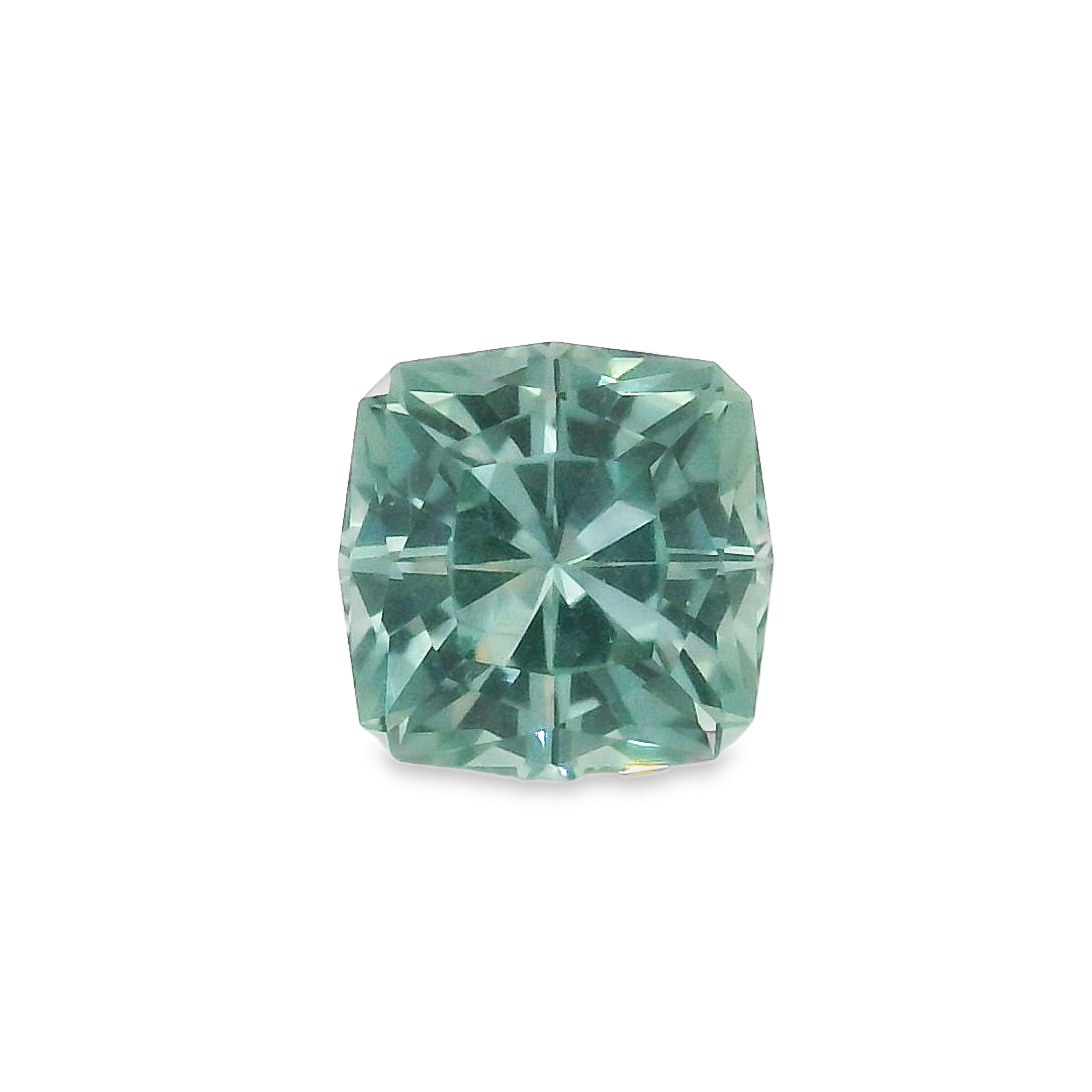 1.30ct Teal Cushion Cut Montana Sapphire
