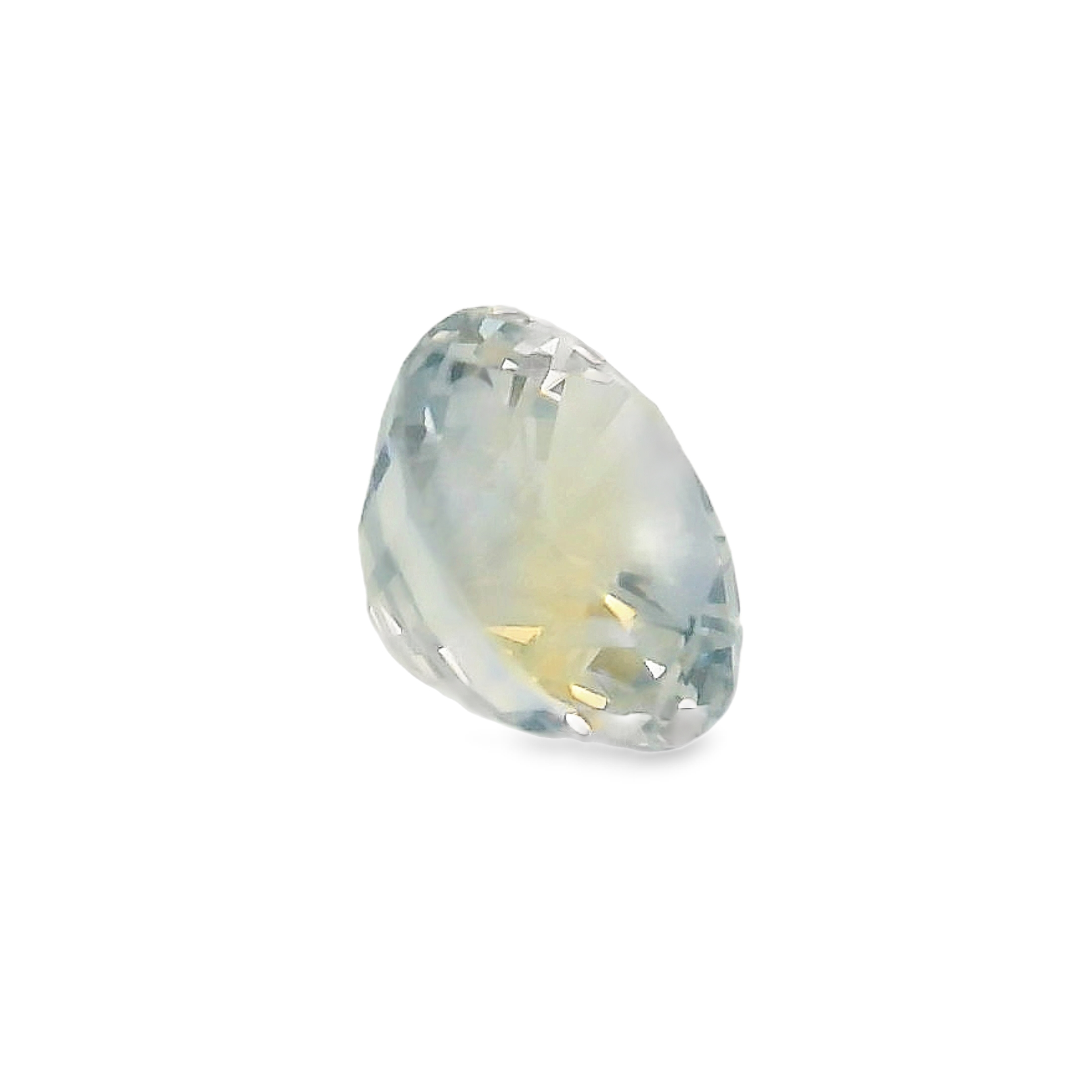 1.20ct Round Brilliant Green/Yellow Parti Sapphire