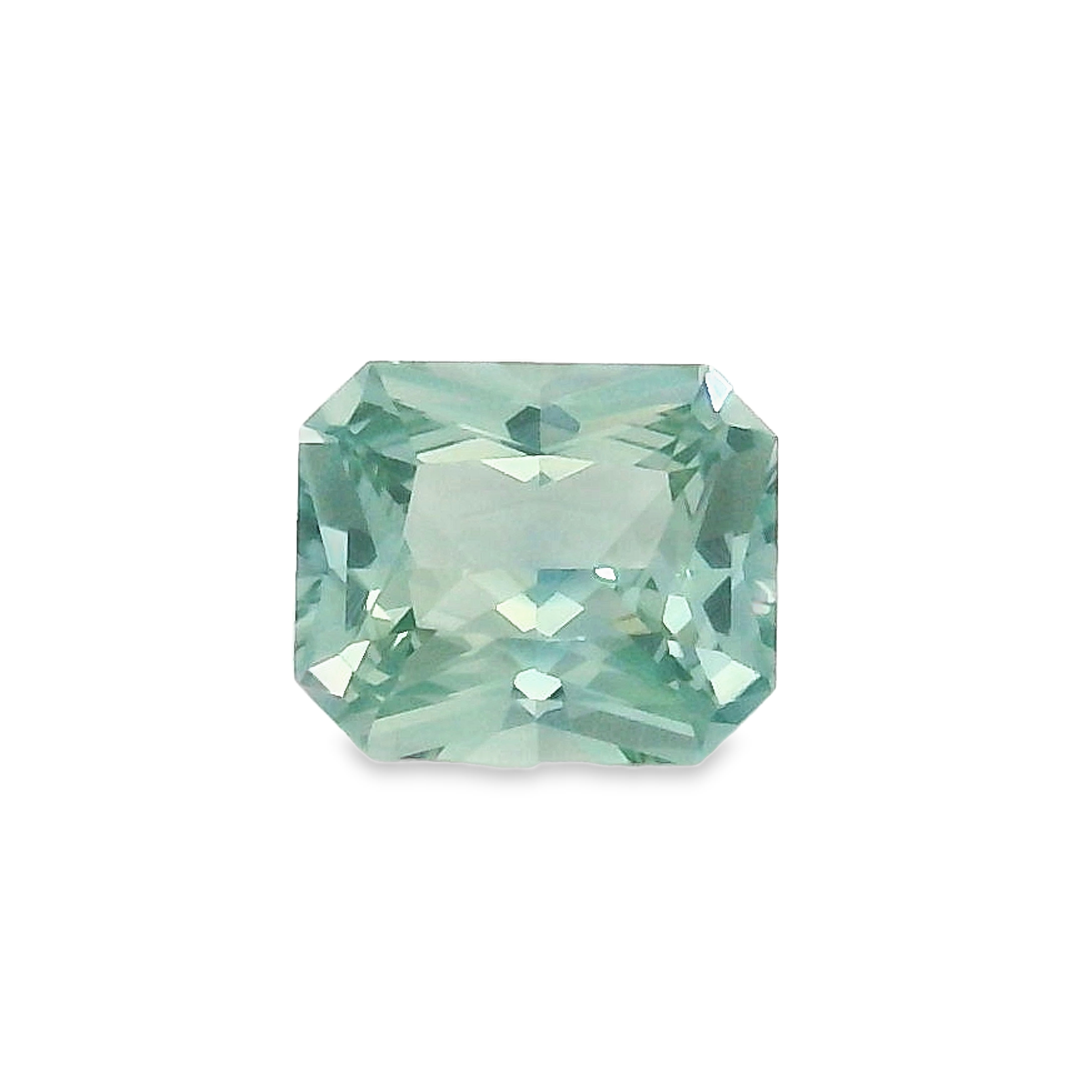 0.87ct Teal Radiant cut Sapphire