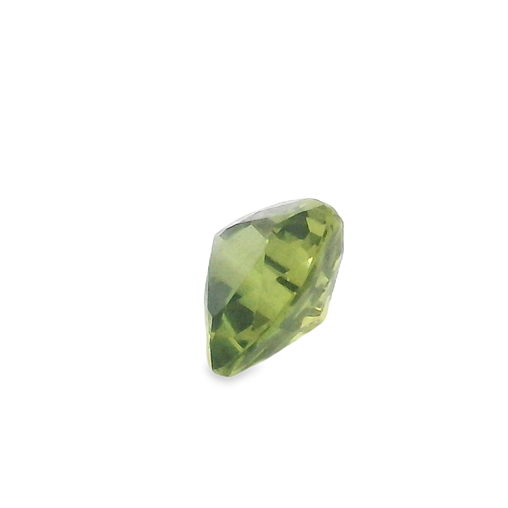 0.94ct Green Trilliant cut Sapphire.