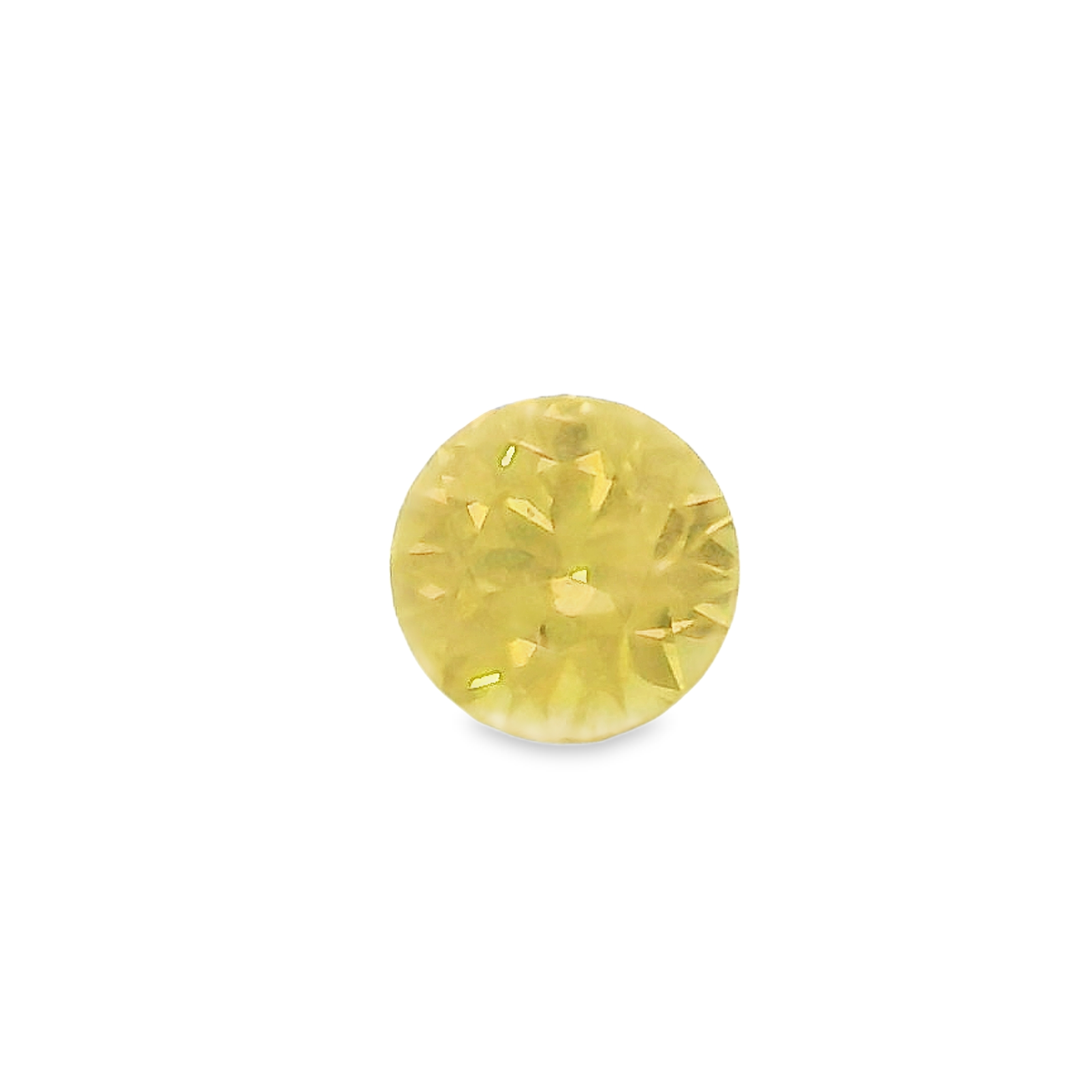 1.06ct Yellow Round Brilliant cut Sapphire