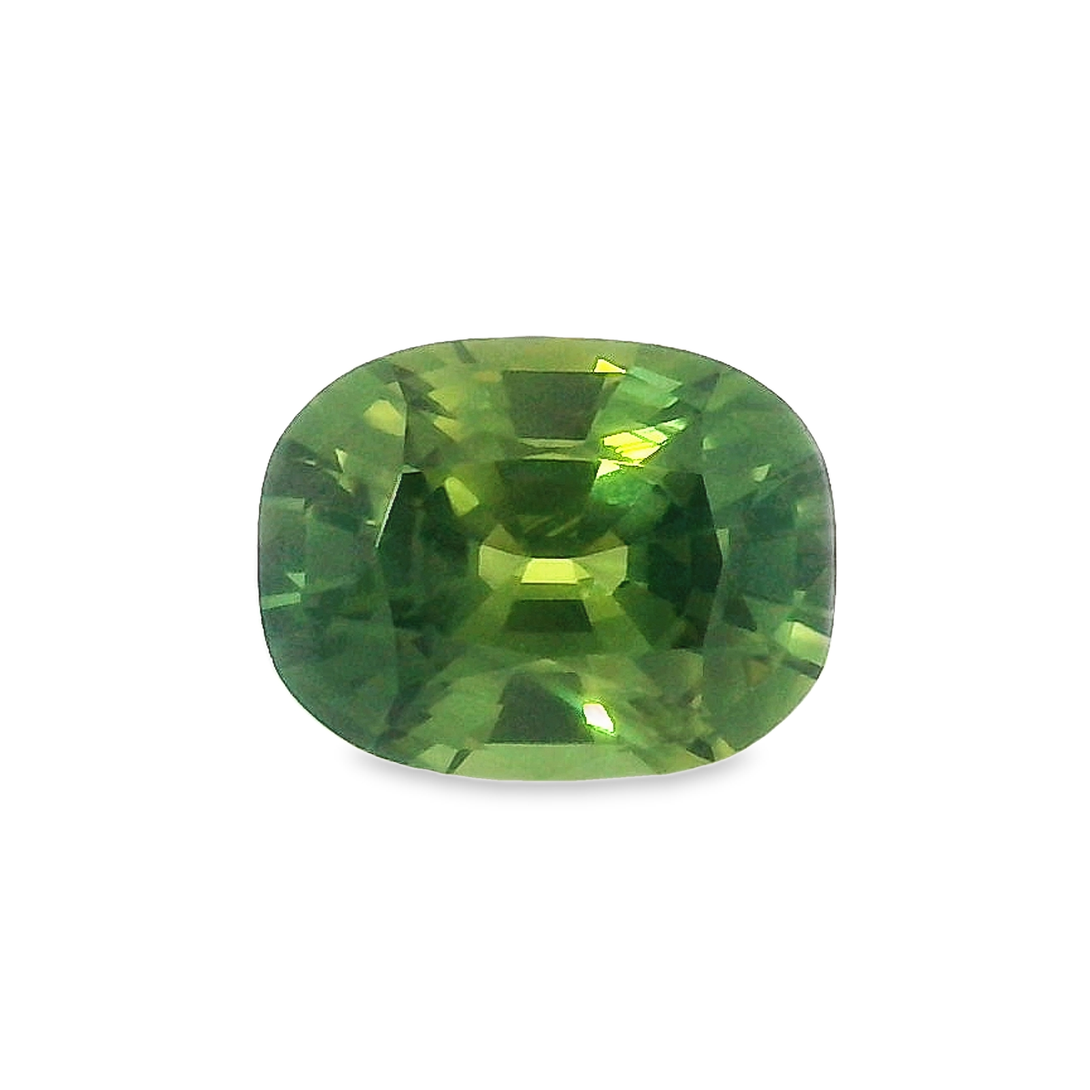 1.33ct Green Cushion-cut Sapphire