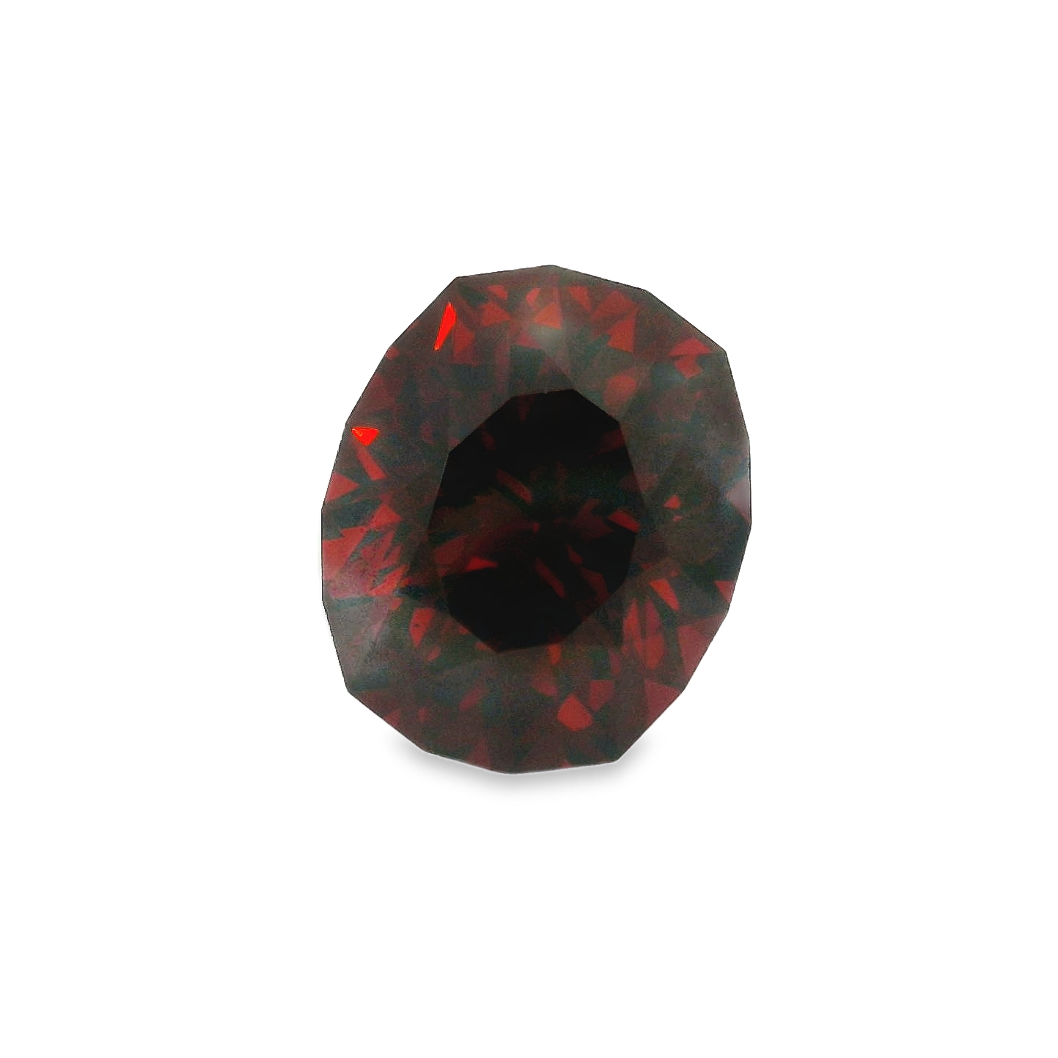 6.29ct red cushion cut garnet