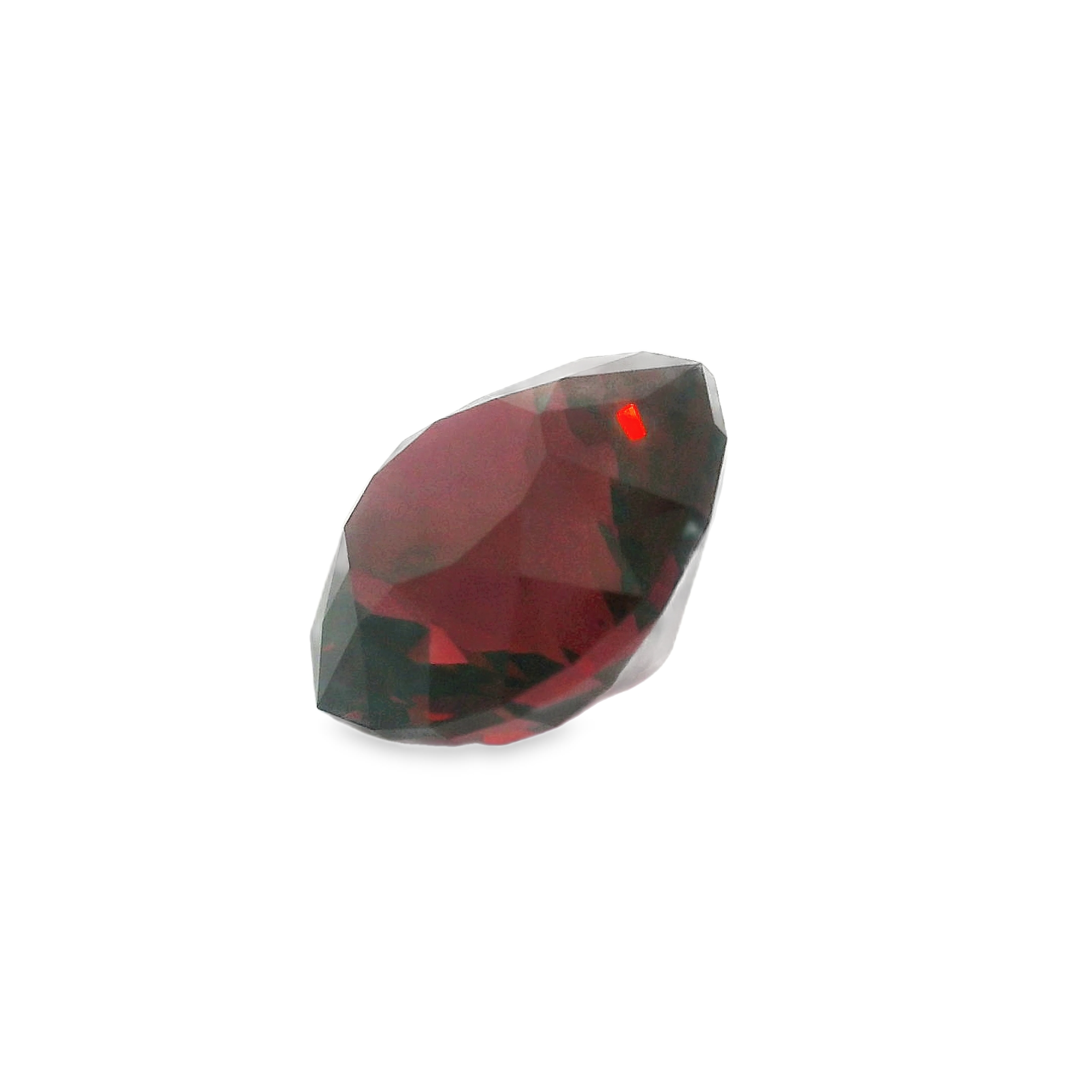 6.29ct red cushion cut garnet