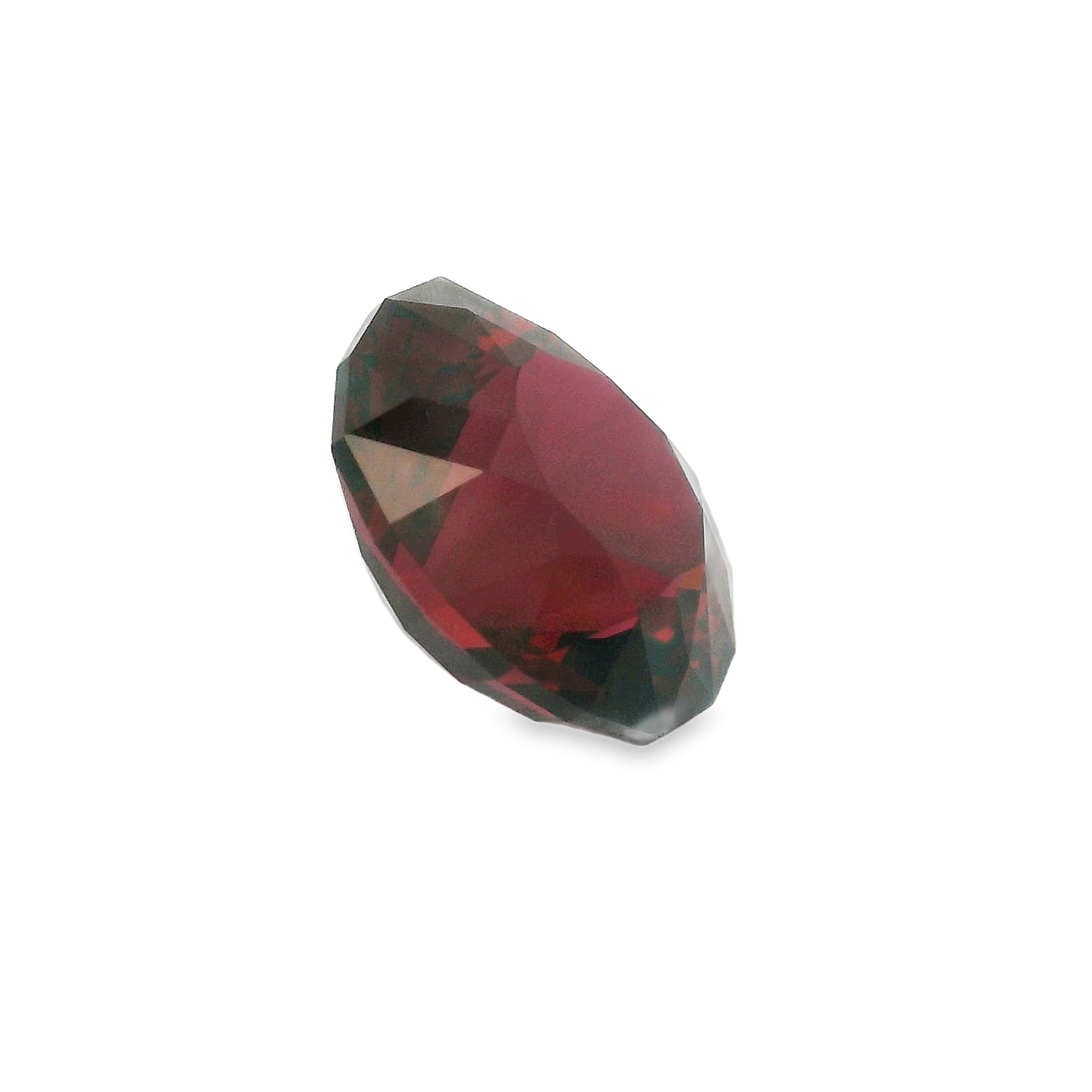6.29ct red cushion cut garnet
