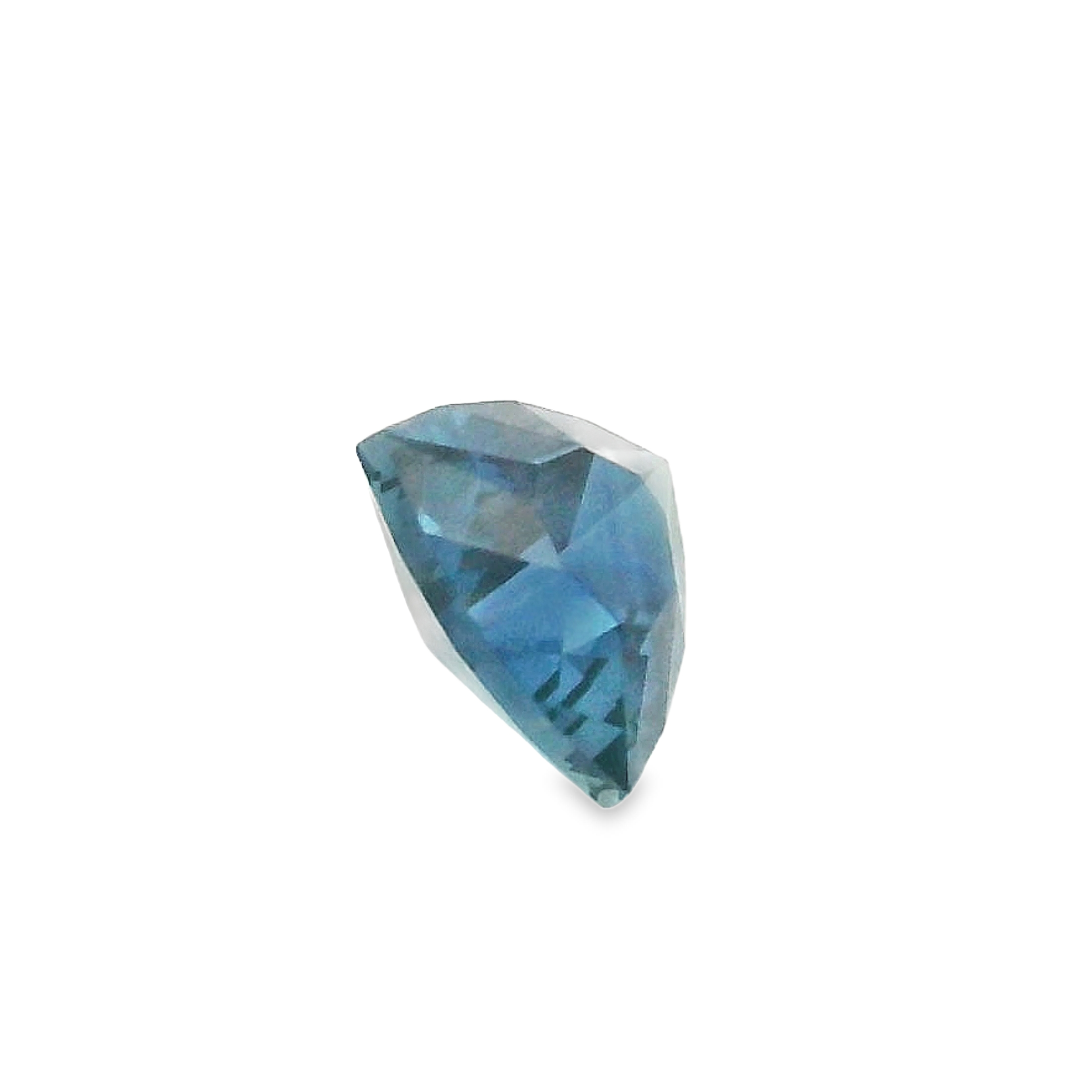 0.71ct Trilliant cut Blue Tasmanian Sapphire